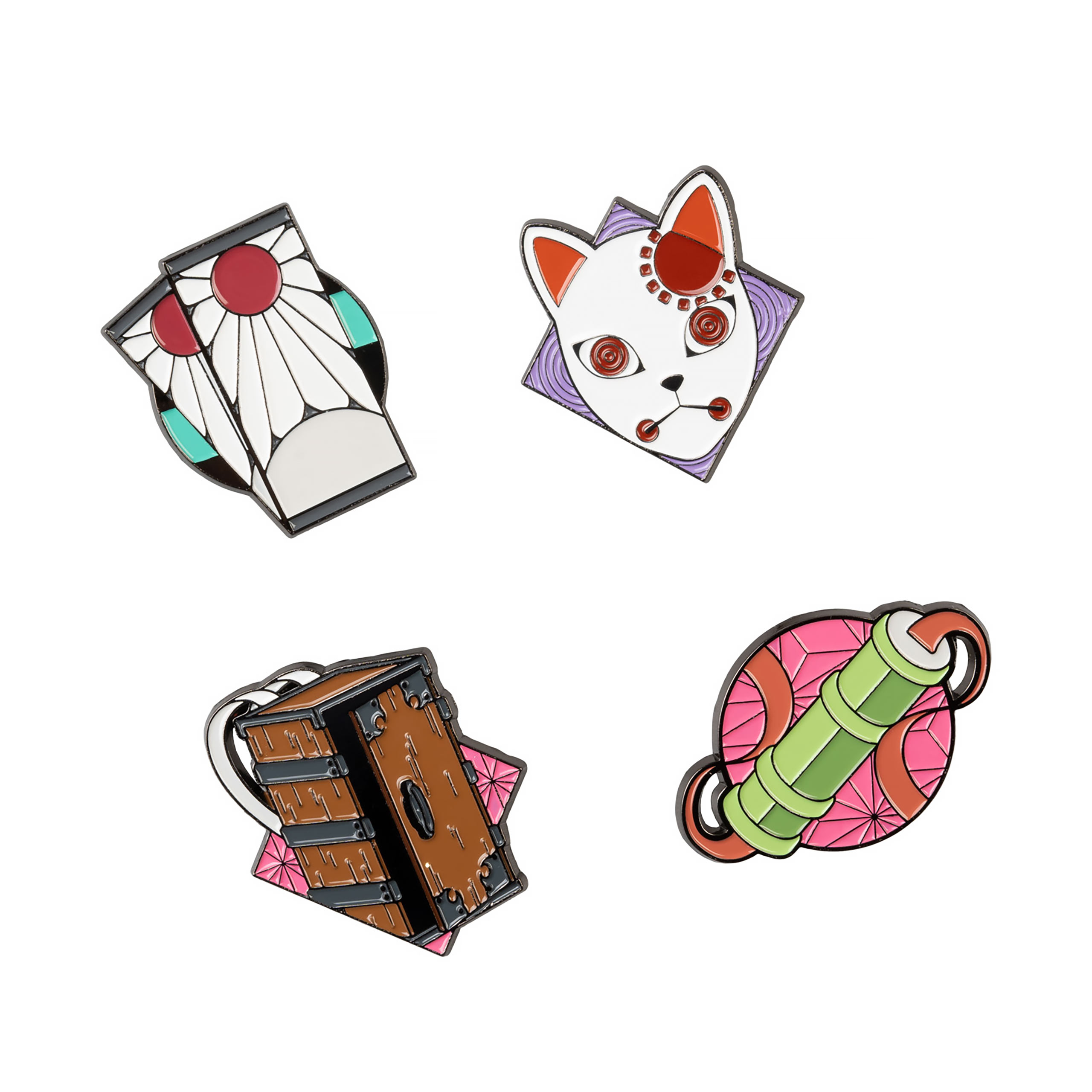 Demon Slayer - Symbol Pin 4er Set