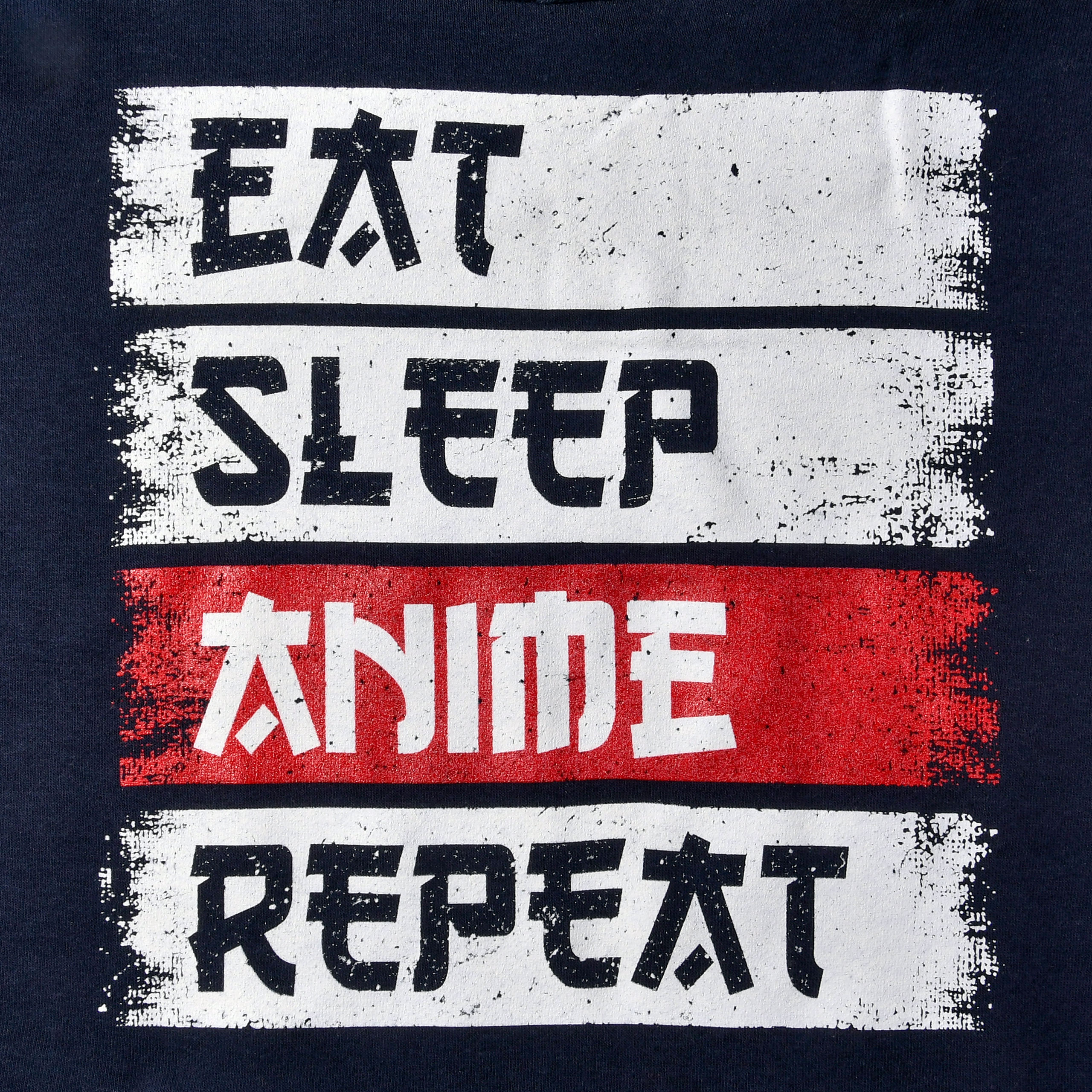 Daily Routine Hoodie für Anime Fans blau
