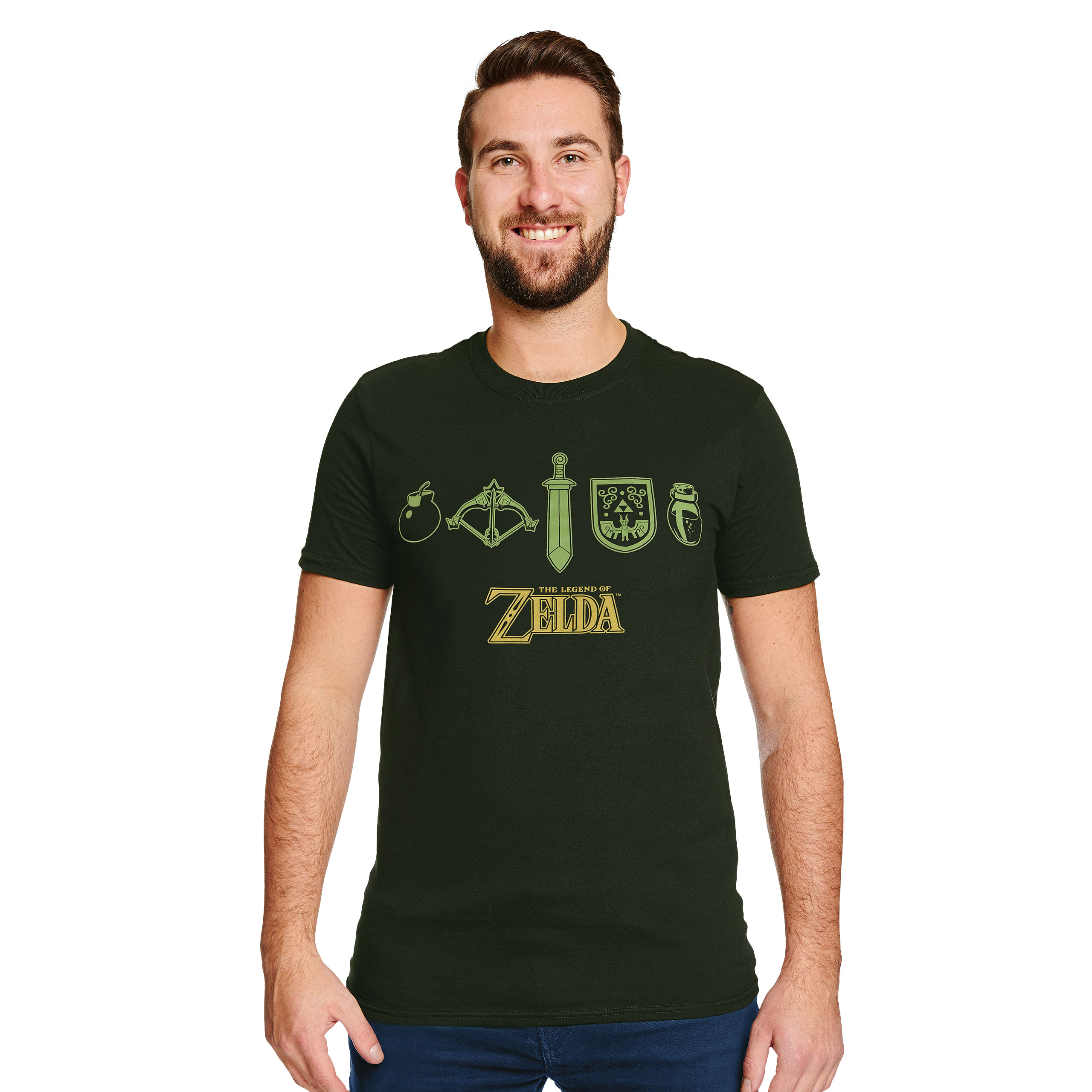 Zelda - Icons T-Shirt grün