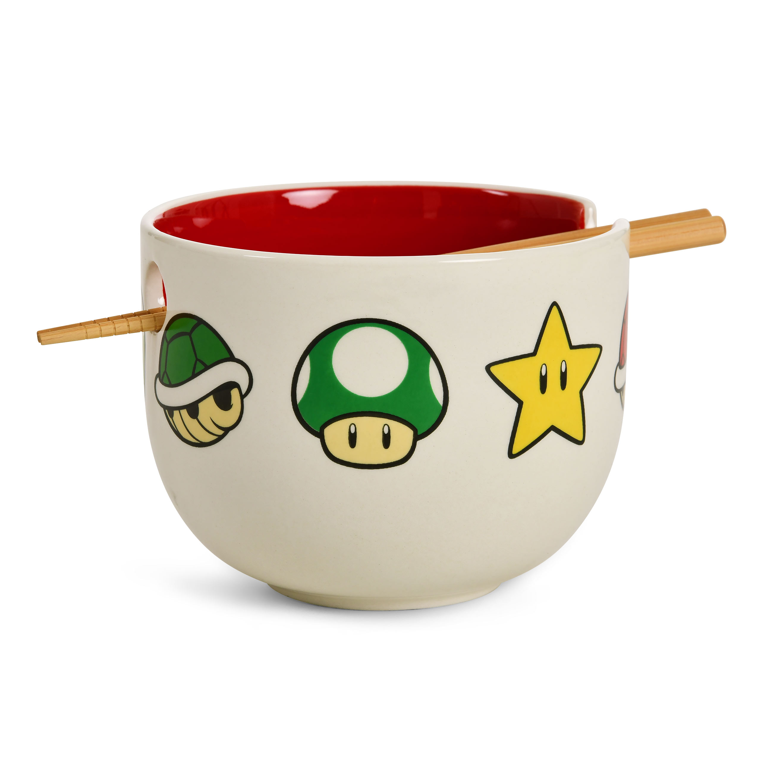 Super Mario - Bol Ramen Symboles avec Baguettes
