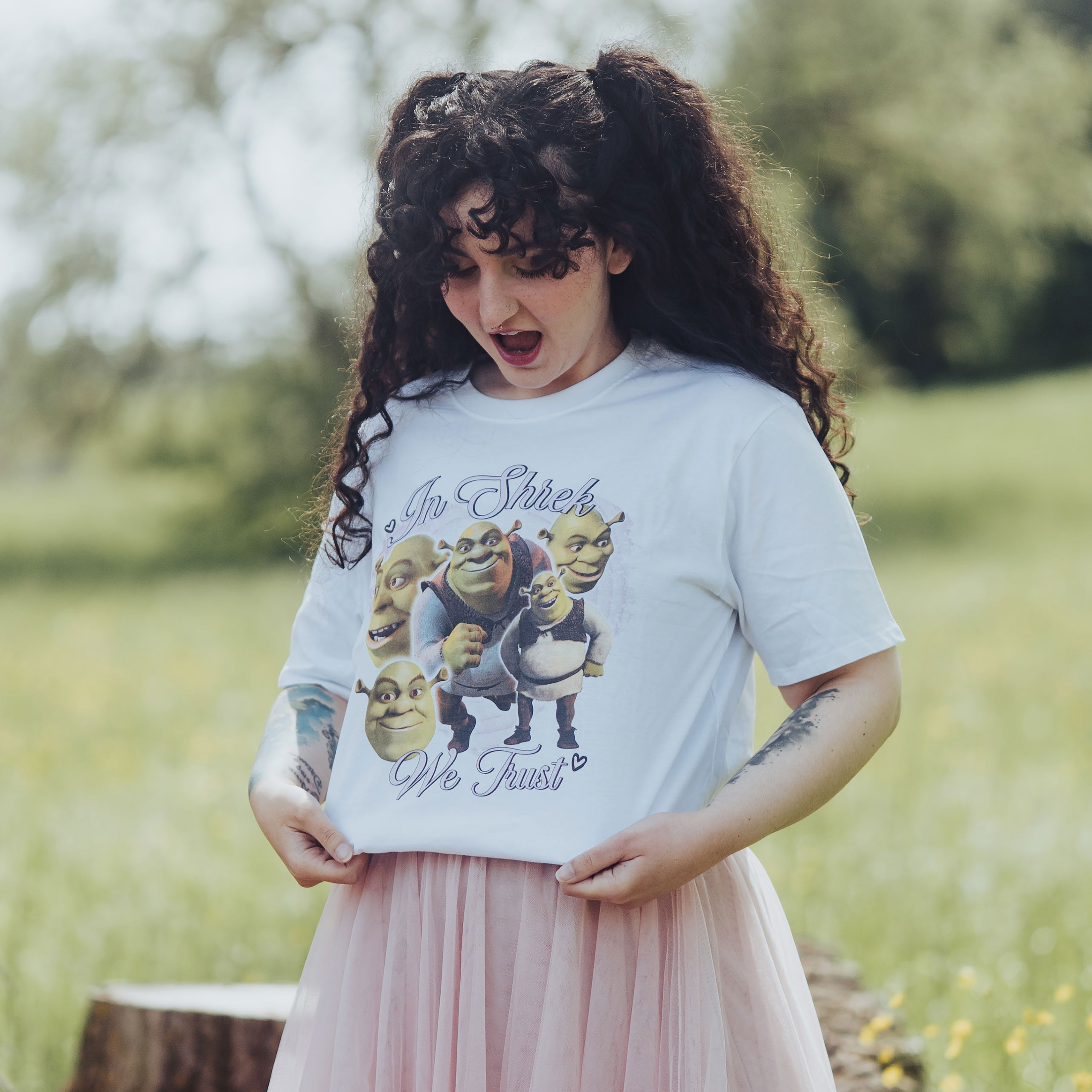 Shrek - In Shrek We Trust T-shirt wit