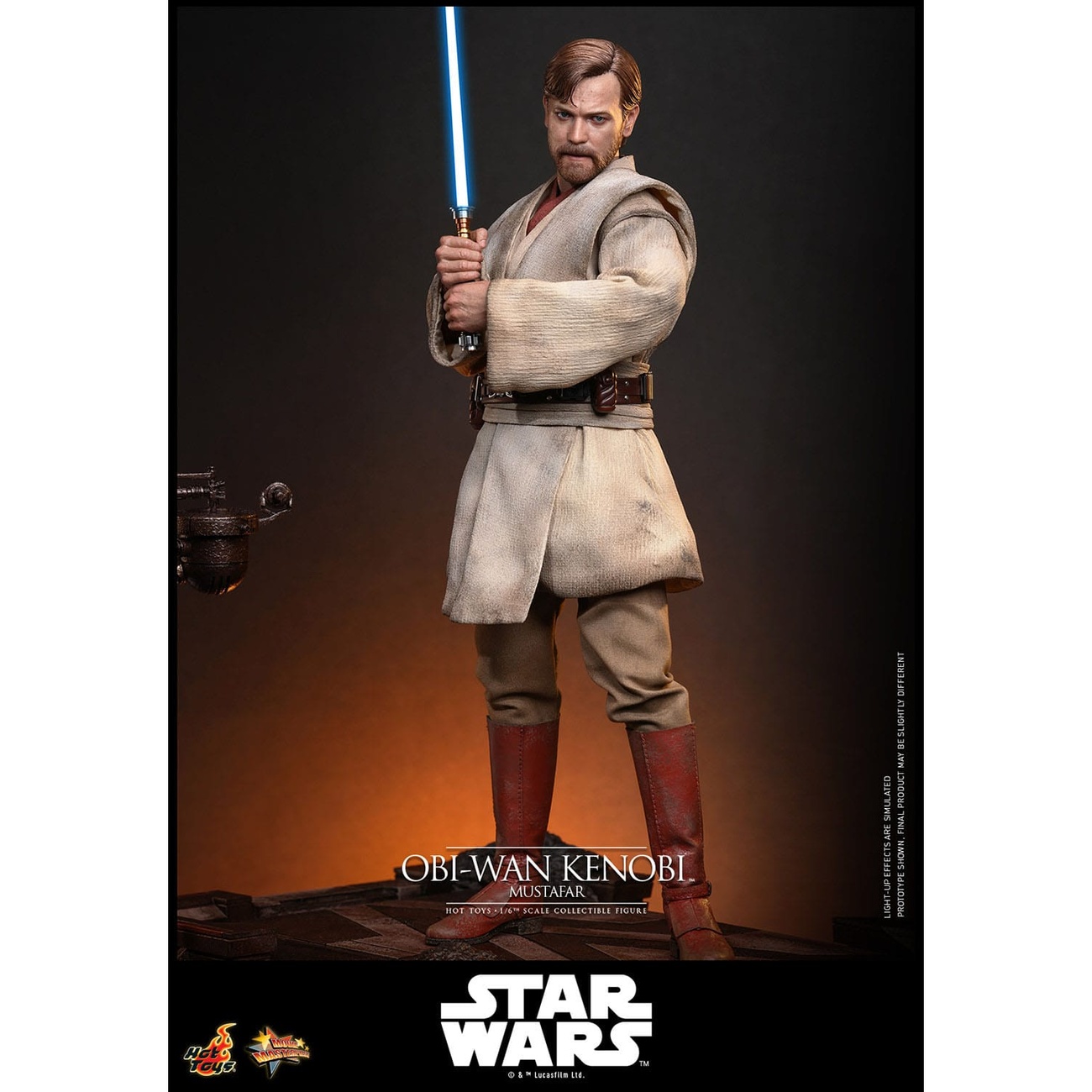 Star Wars Episodio III: La venganza de los Sith – Obi-Wan Kenobi (Mustafar) figura de acción Masterpiece 1:6