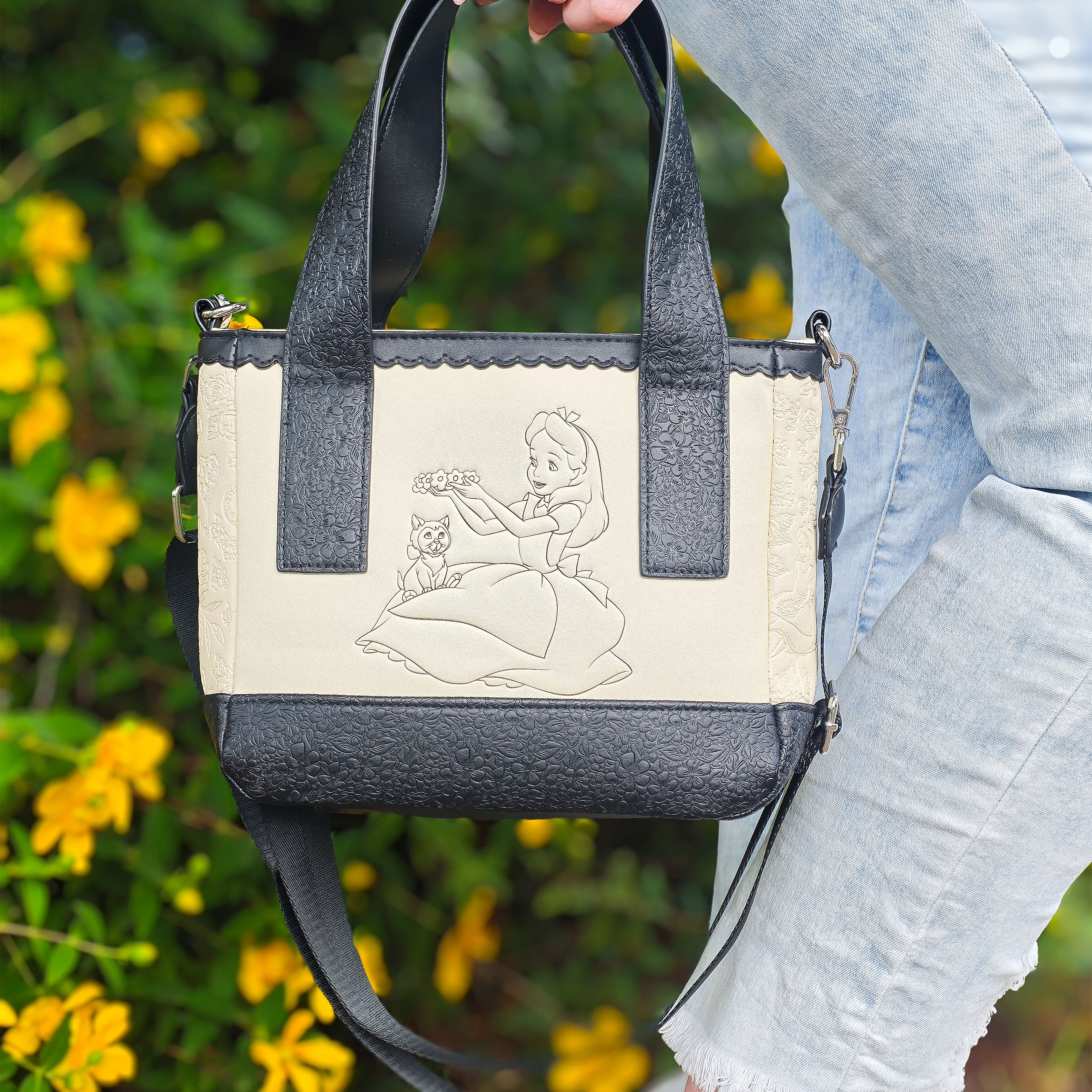 Alice in Wonderland - Floral Mini Crossbody Bag