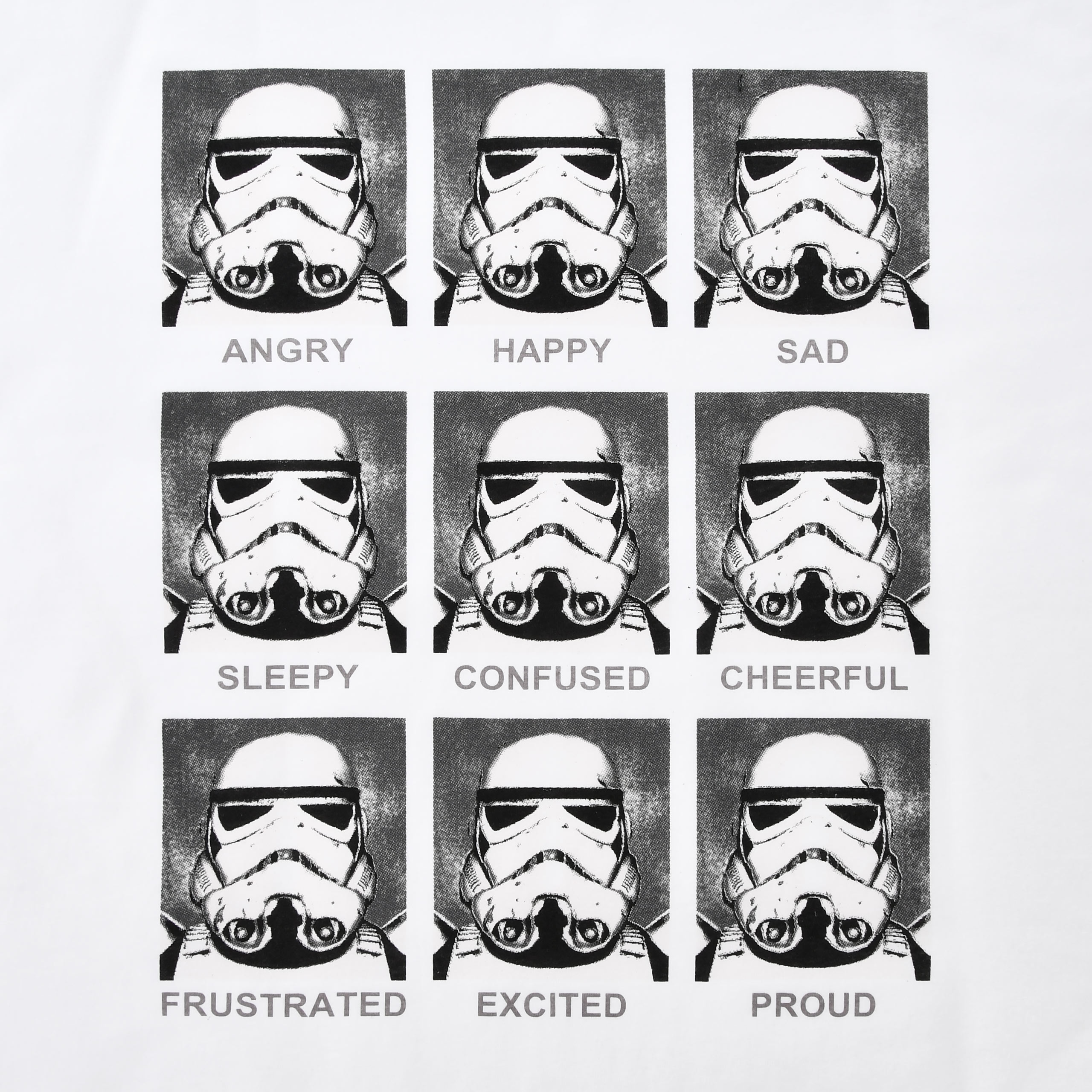 Star Wars - Camiseta Multicara de Stormtrooper blanca