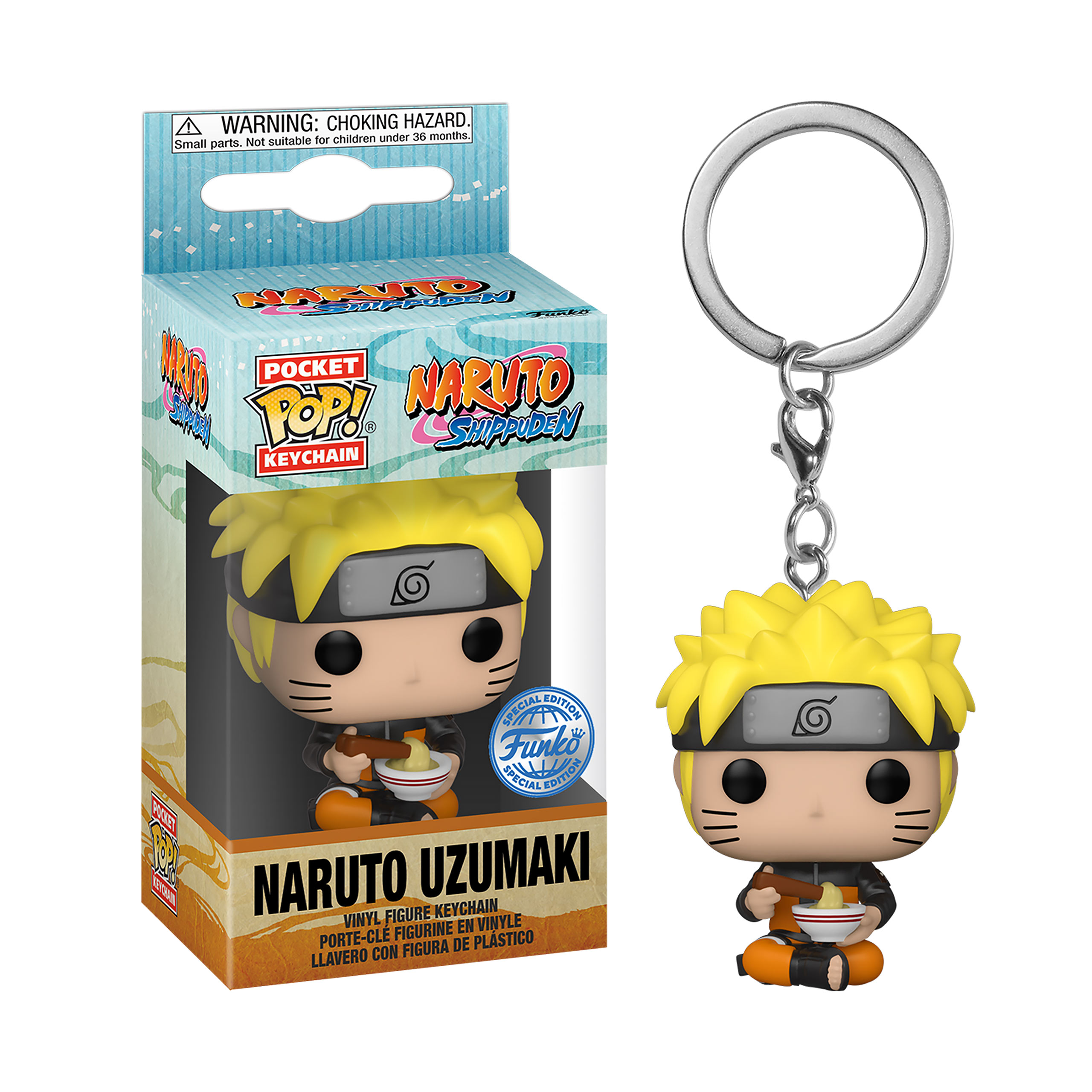 Naruto Shippuden avec des Nouilles Funko Pop Porte-clés