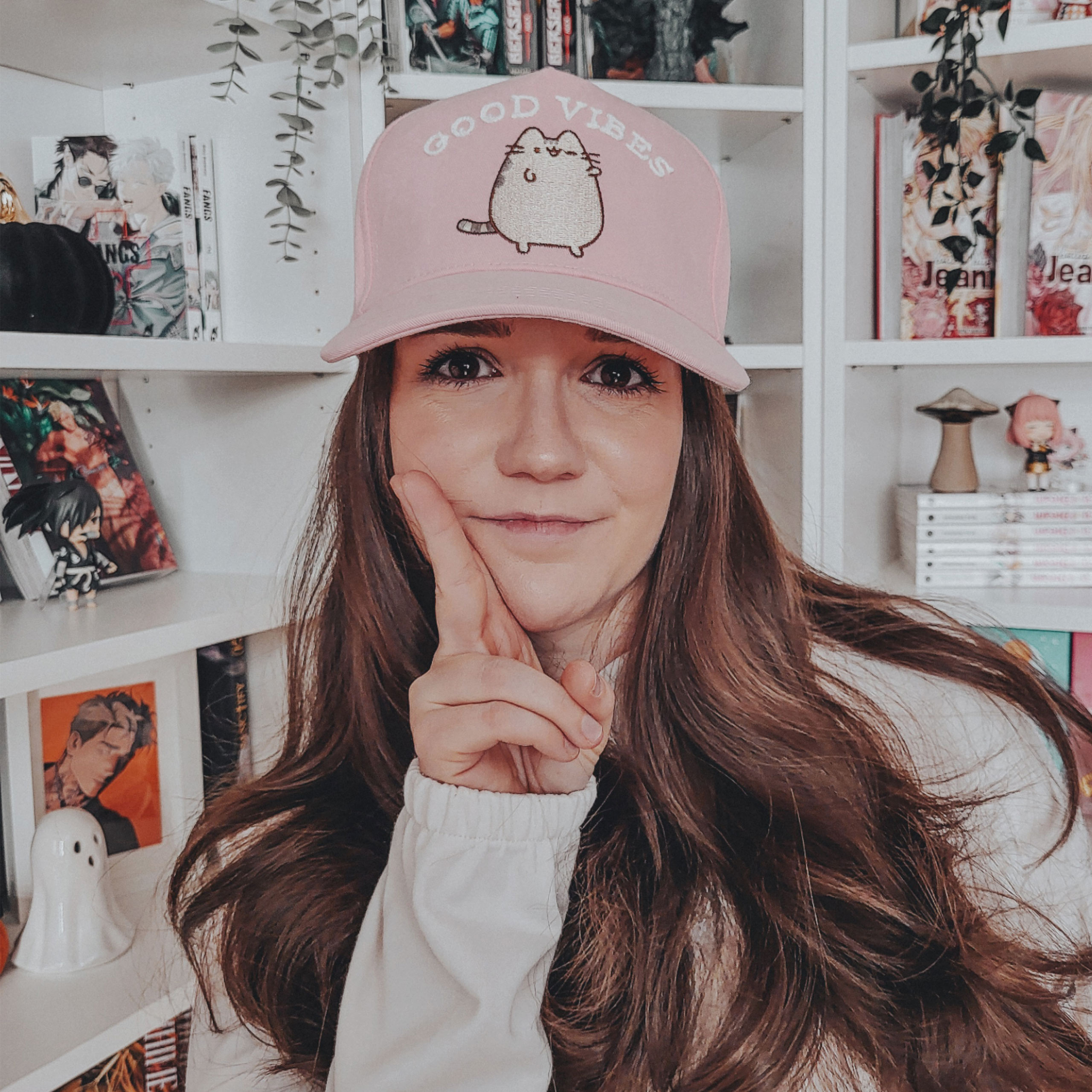 Pusheen - Good Vibes Baseballpet roze