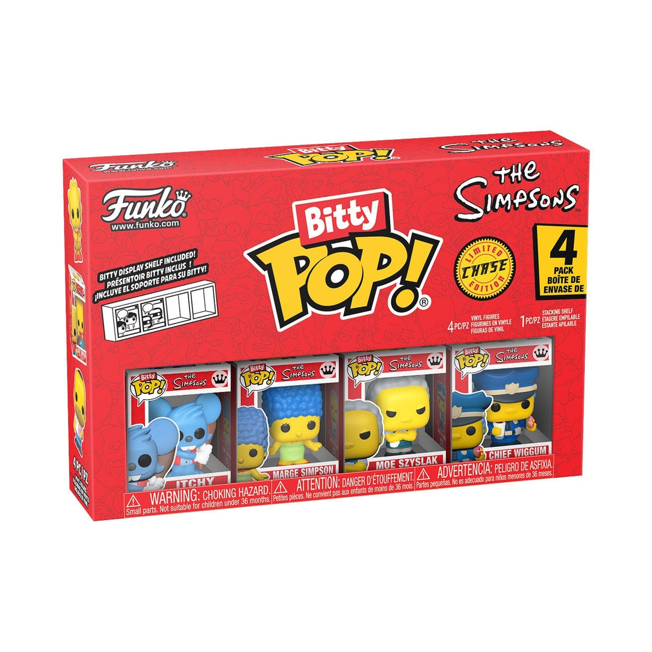 Los Simpson Bitty POP! Figuras de vinilo Pack de 4 Series 2 2 cm