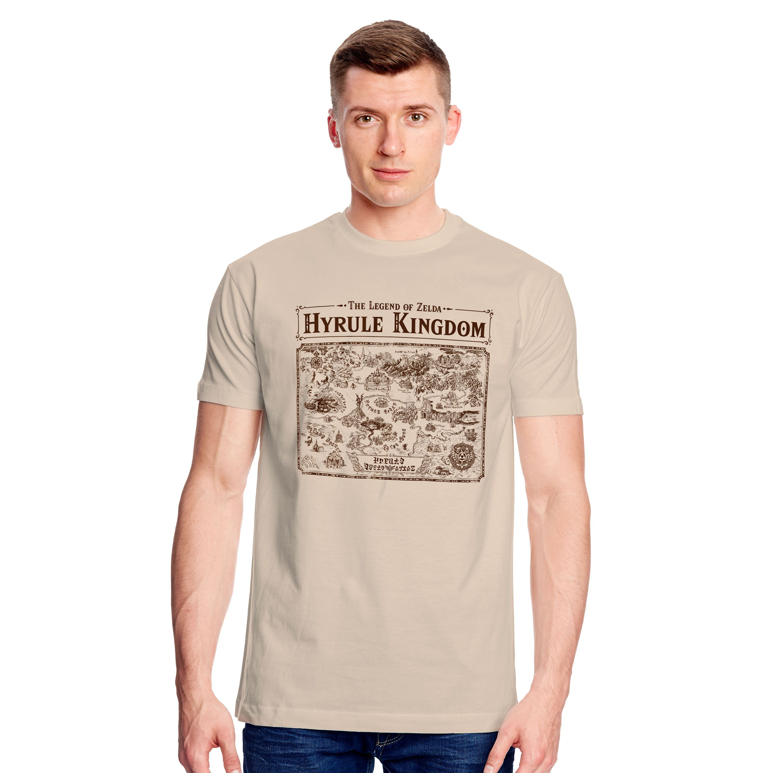 Zelda - Map of Hyrule T-Shirt beige