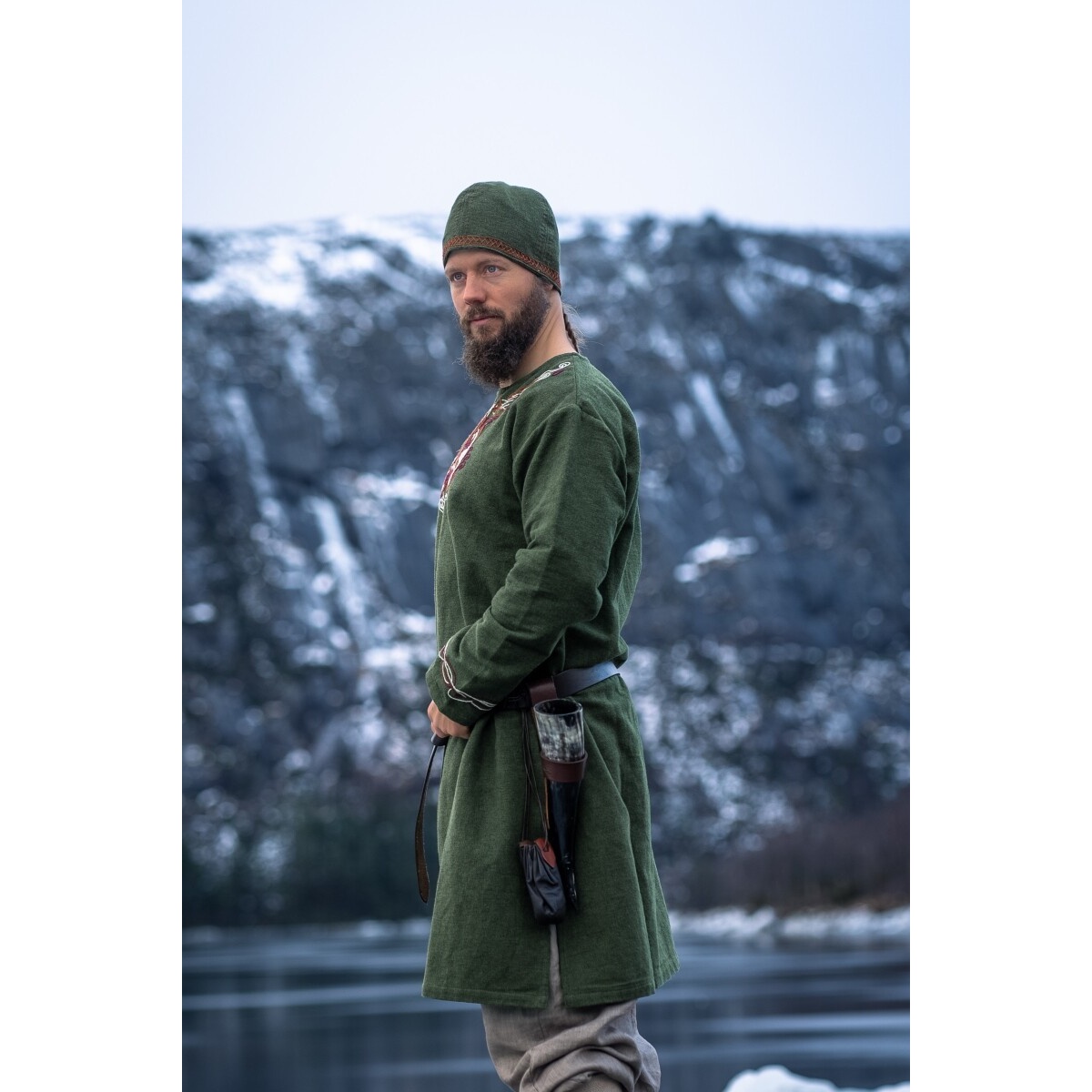 Middeleeuwse Vikingmuts Anders groen