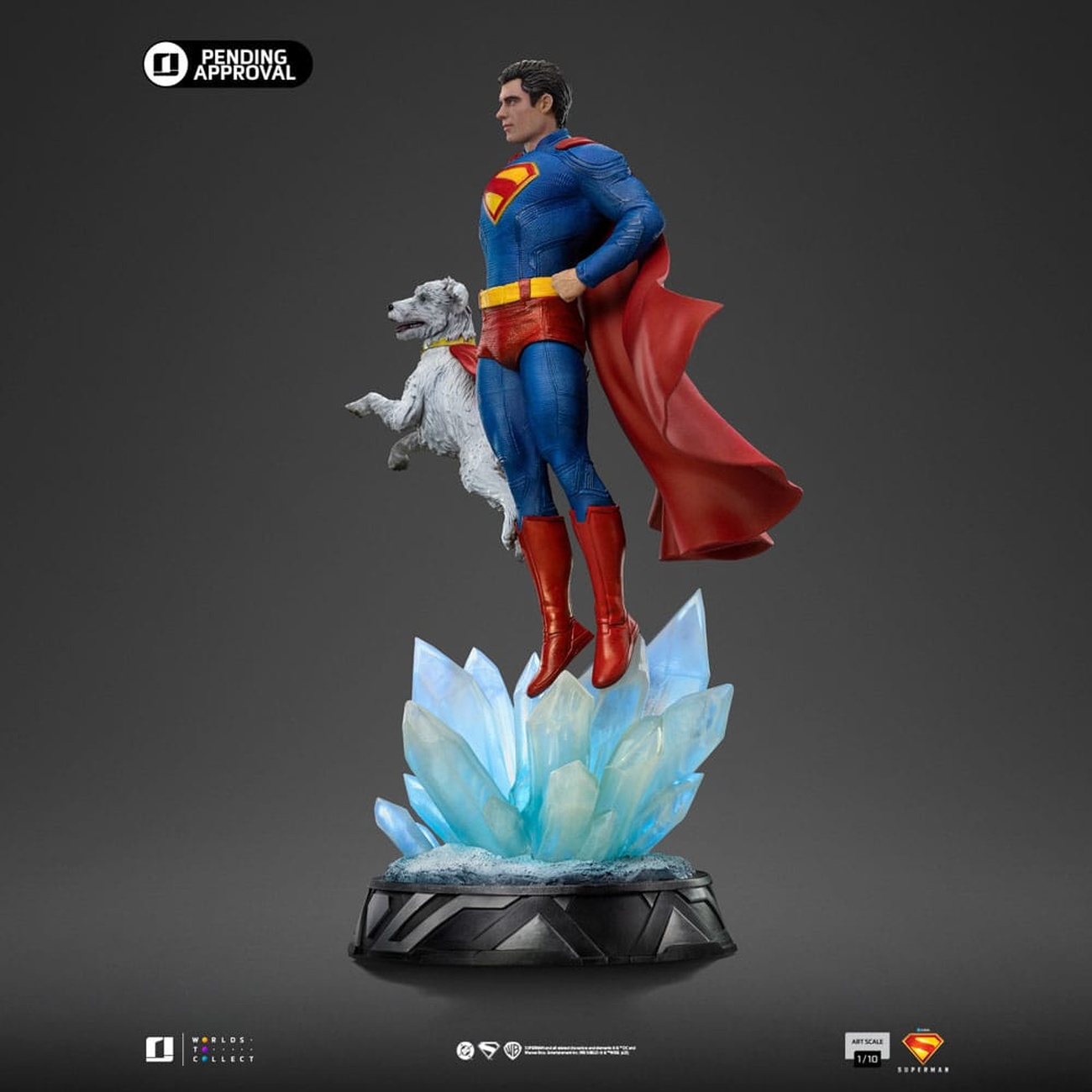 Superman Legacy Art Scale-staty 1/10 Superman & Krypto 32 cm