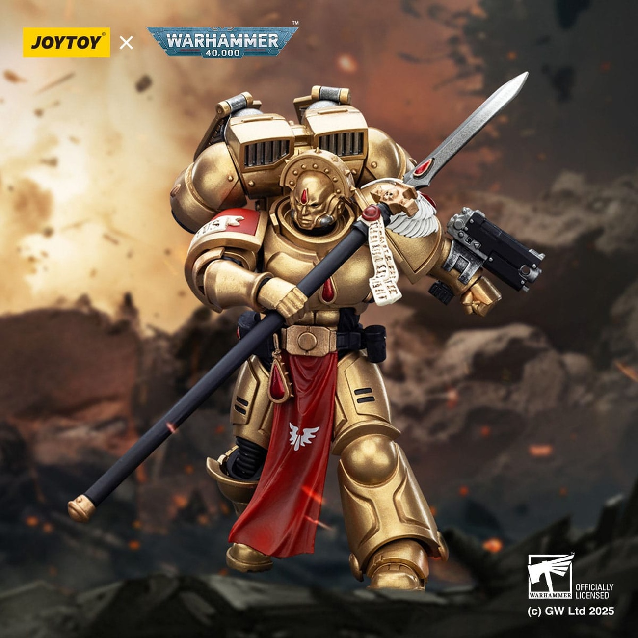 Warhammer 40,000: Combat Patrol Blood Angels Figura de acción Sanguinary Guard 2 con Angelus Boltgun y Encarmine Spear 20 cm