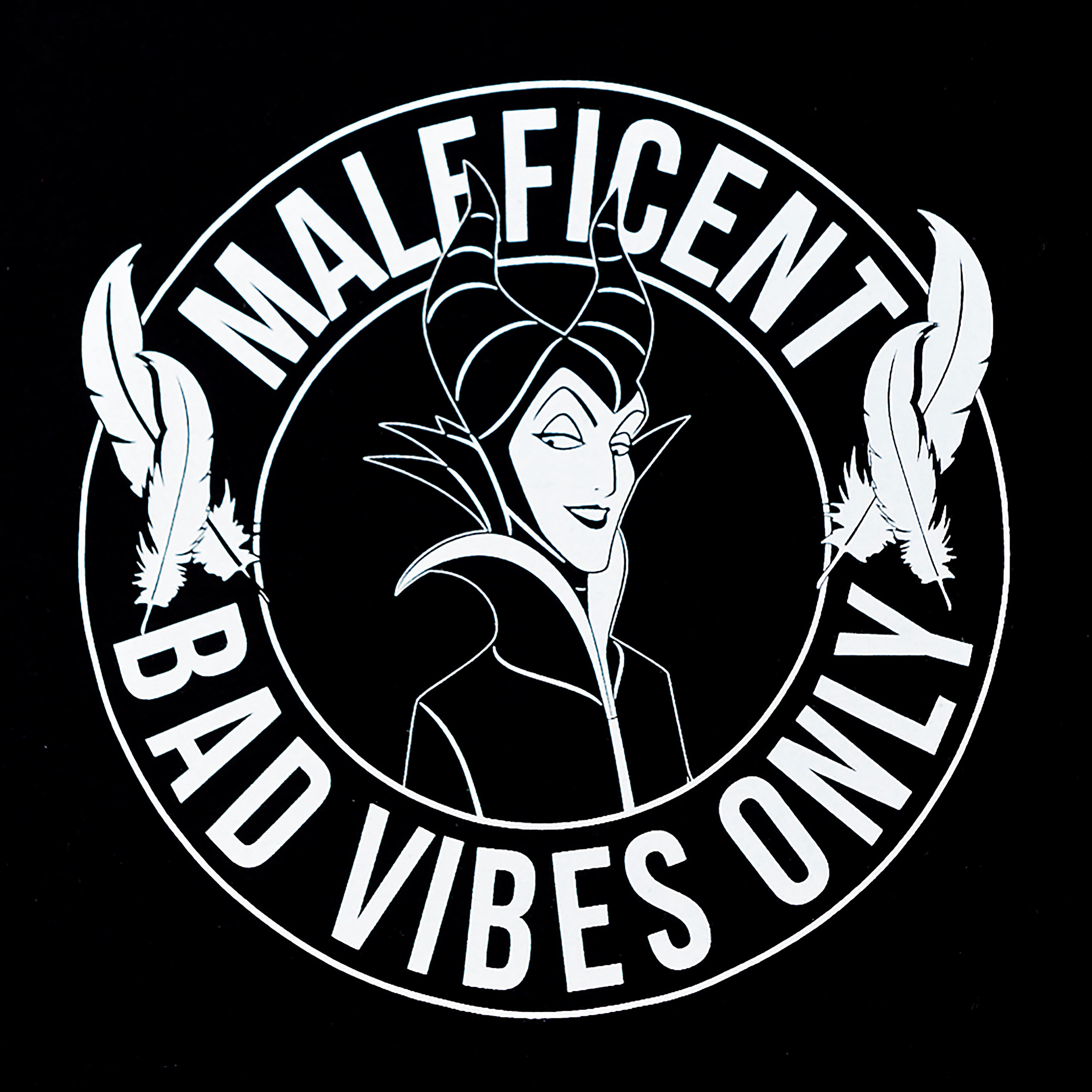 Maleficent - Bad Vibes Only Dames T-shirt Zwart