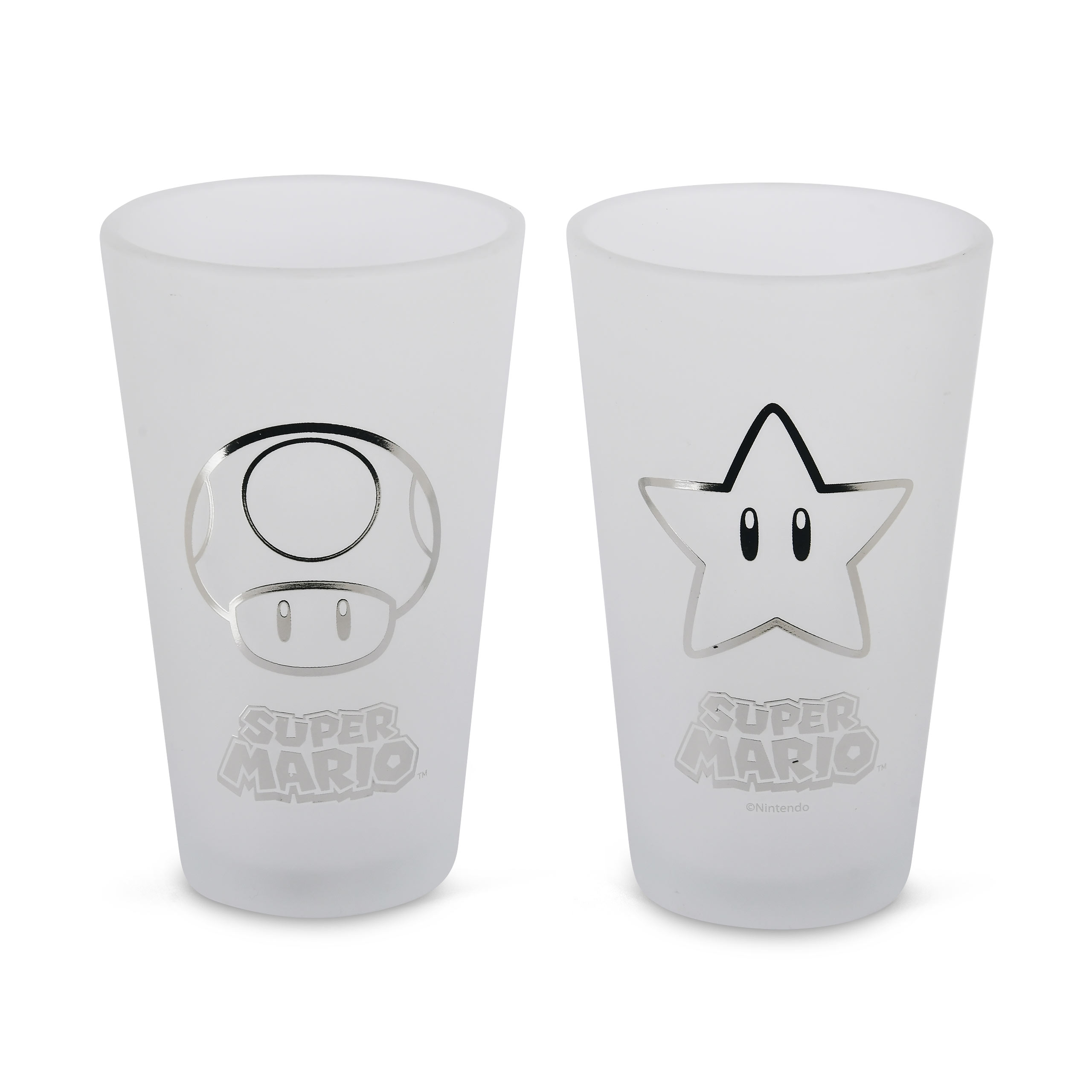 Super Mario - Set di 2 bicchieri Icons