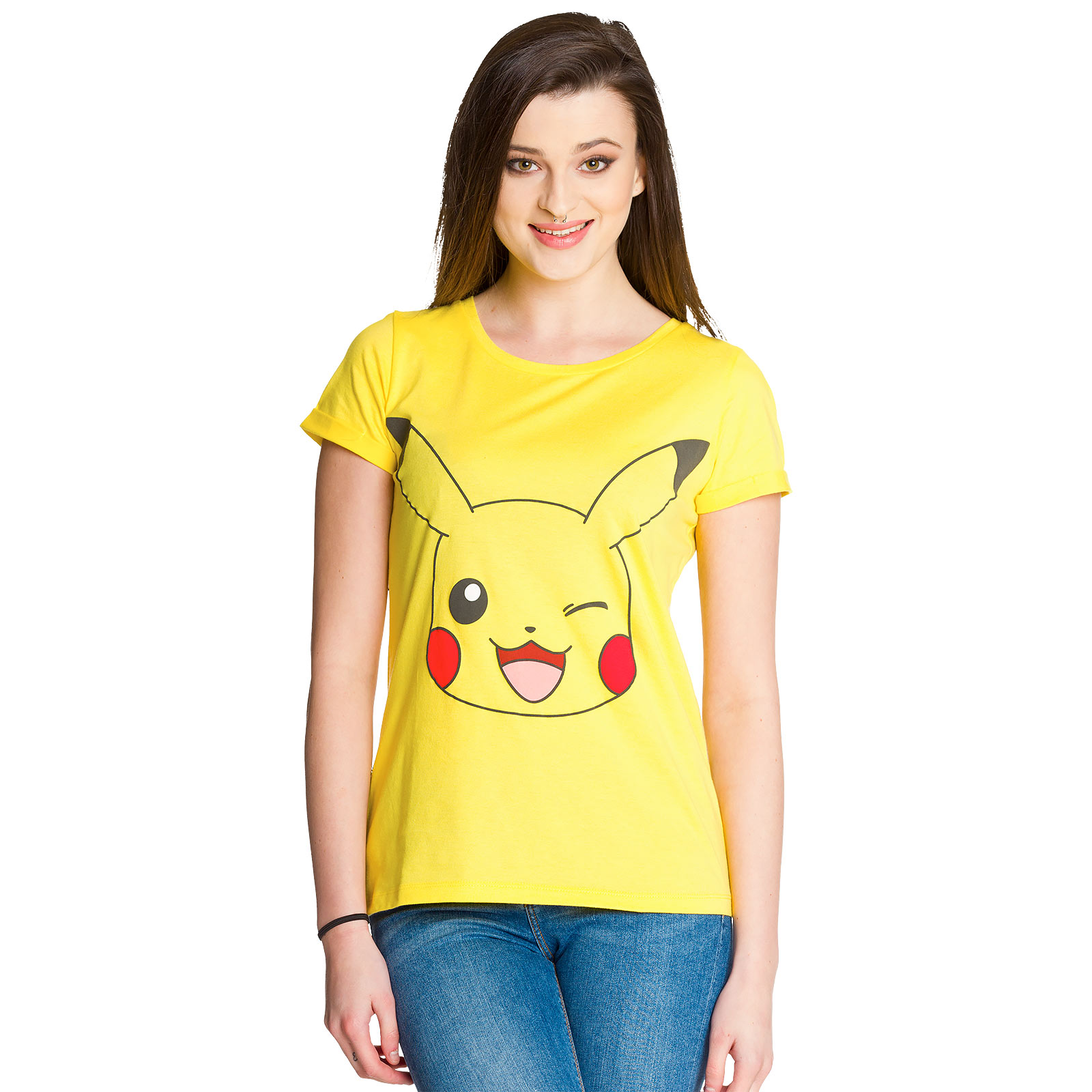 Pokemon - Pikachu Girlie Shirt Yellow