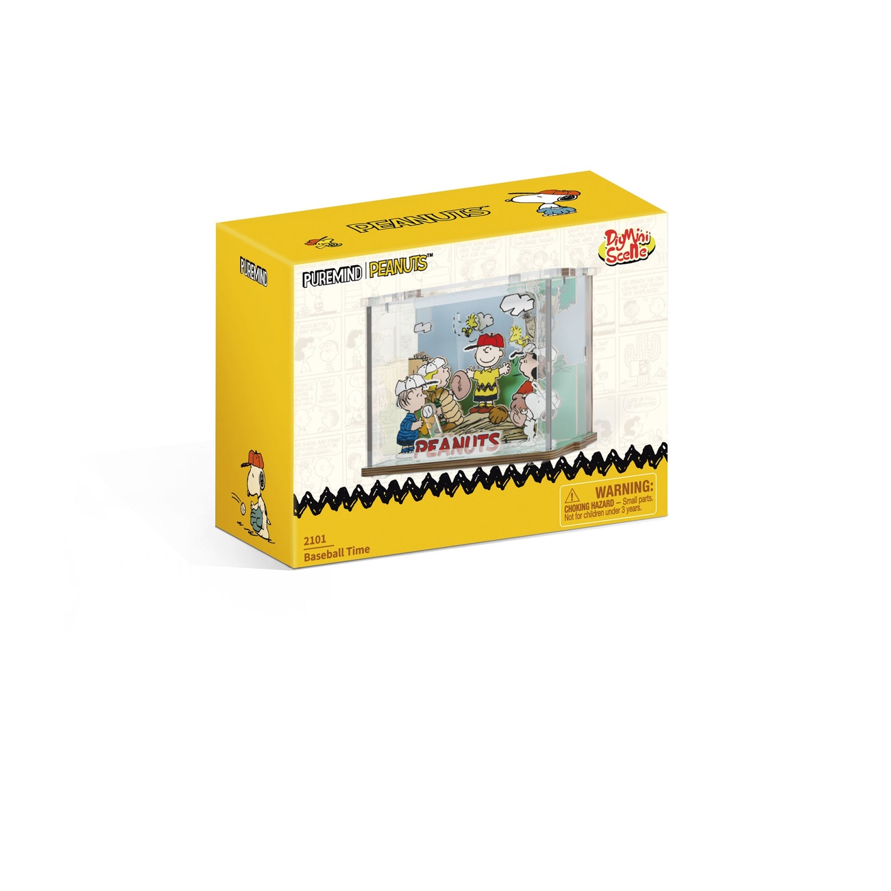 Peanuts Puremind – Zestaw DIY Mini Scene Baseball Time