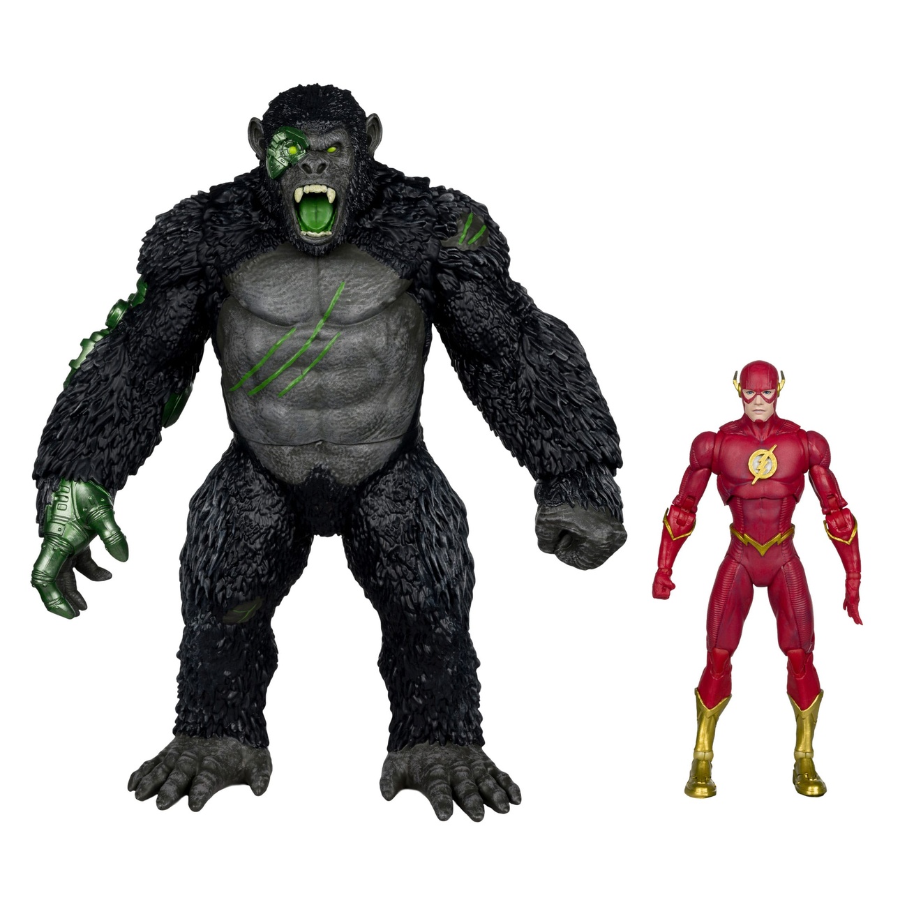 DC Multiverse figurines articulées pack de 2 Flash vs Titano 18 cm