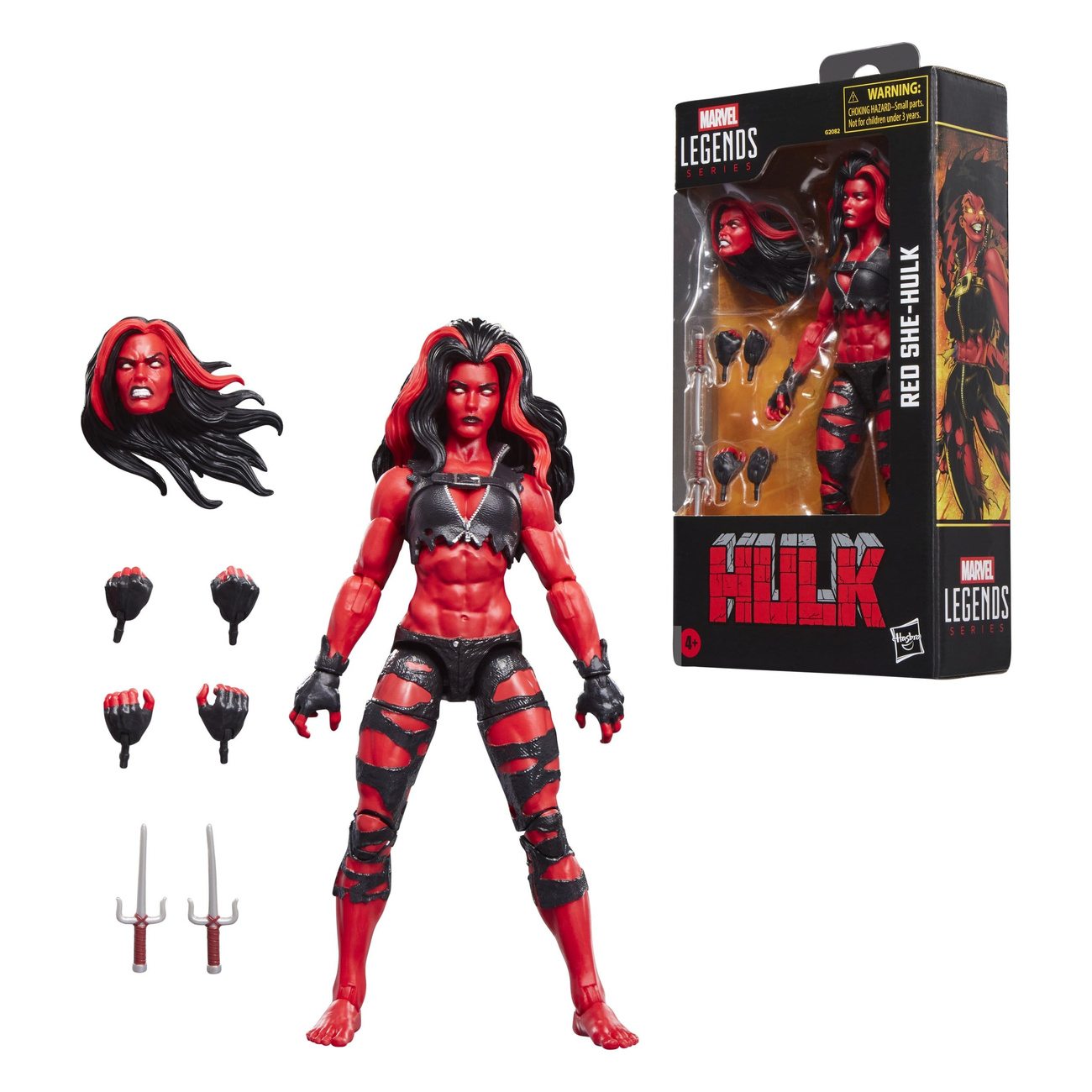 Hulk Marvel Legends actionfigur Red She-Hulk 15 cm