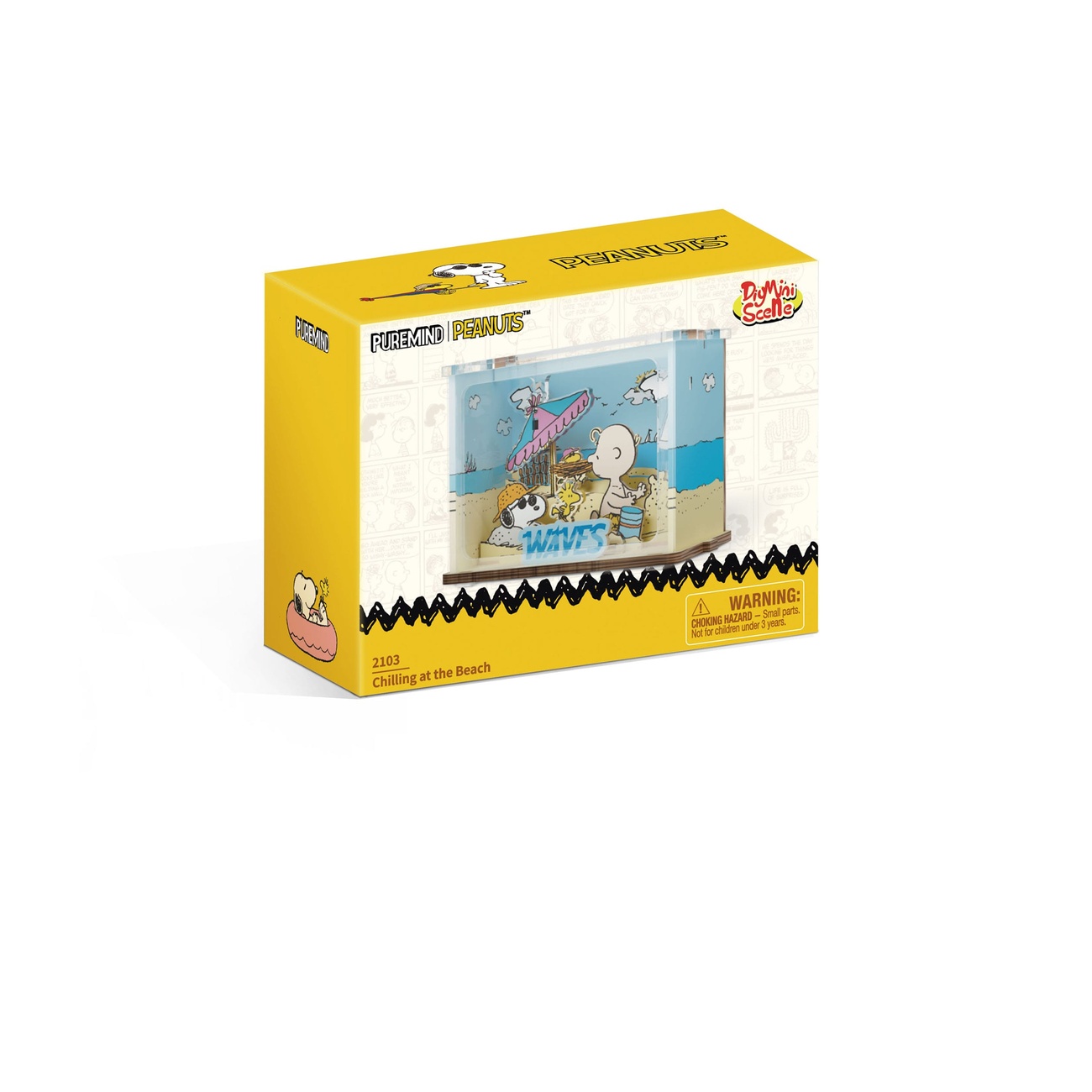 The Peanuts Puremind set de construcción DIY Mini Scene Chilling at the Beach