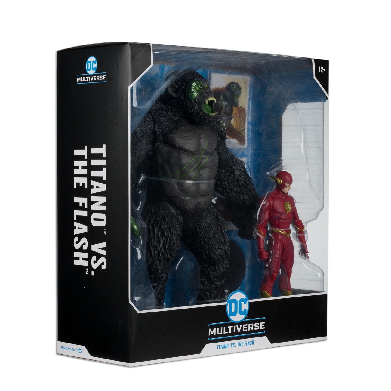 DC Multiverse figurines articulées pack de 2 Flash vs Titano 18 cm