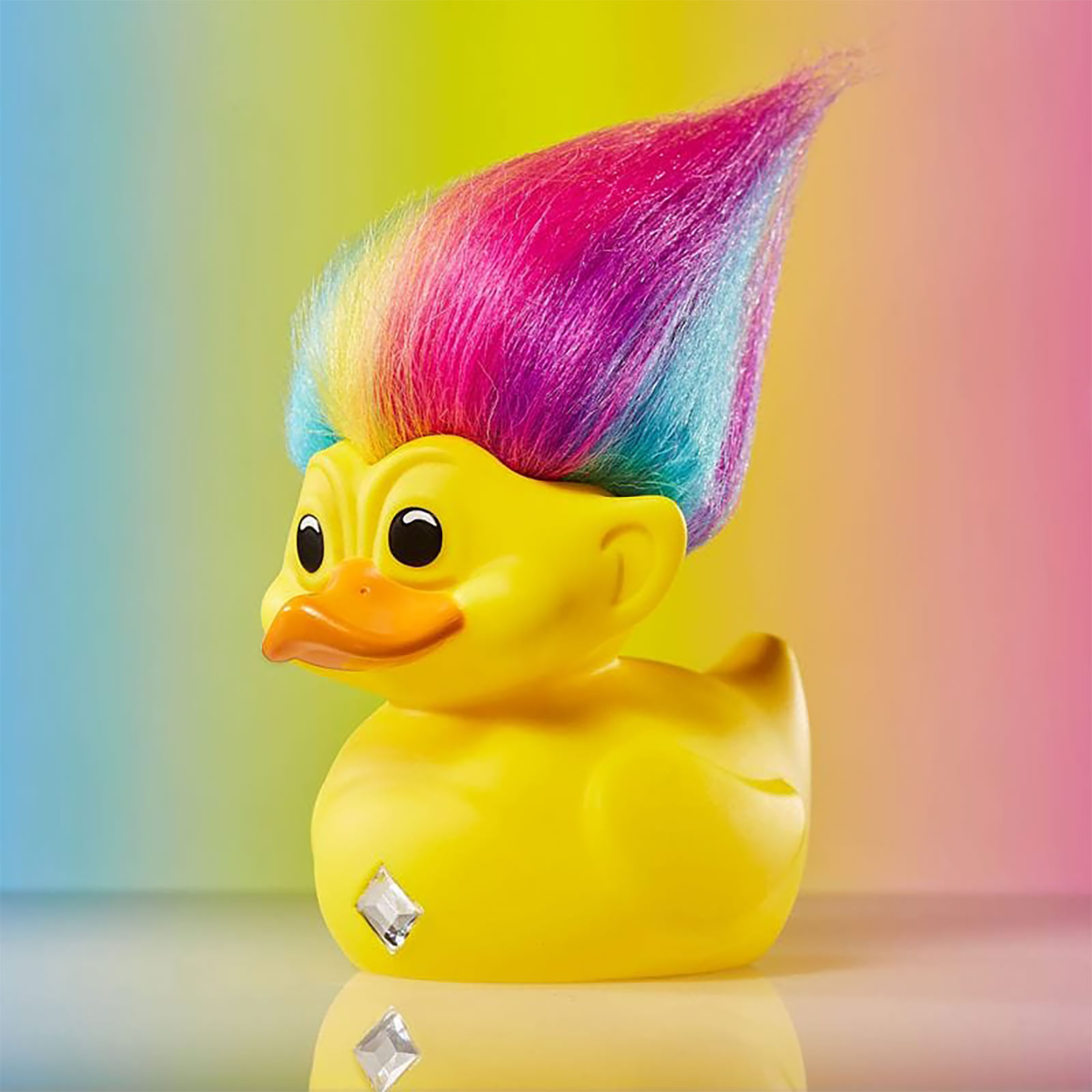 Trolls - Canard décoratif Rainbow Troll Première édition TUBBZ