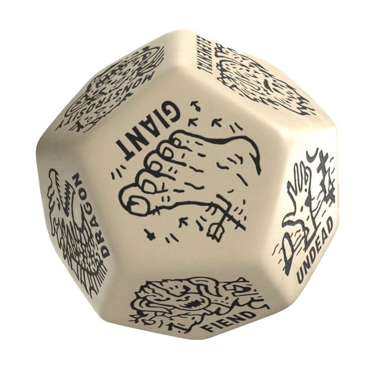 D20 beige & noir Compteur des niveaux