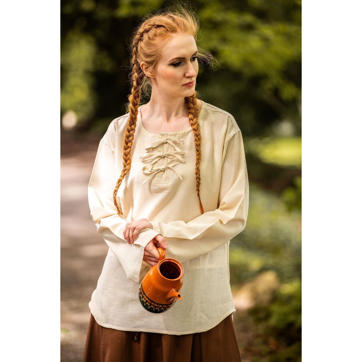 Mittelalter Bluse Tilda beige