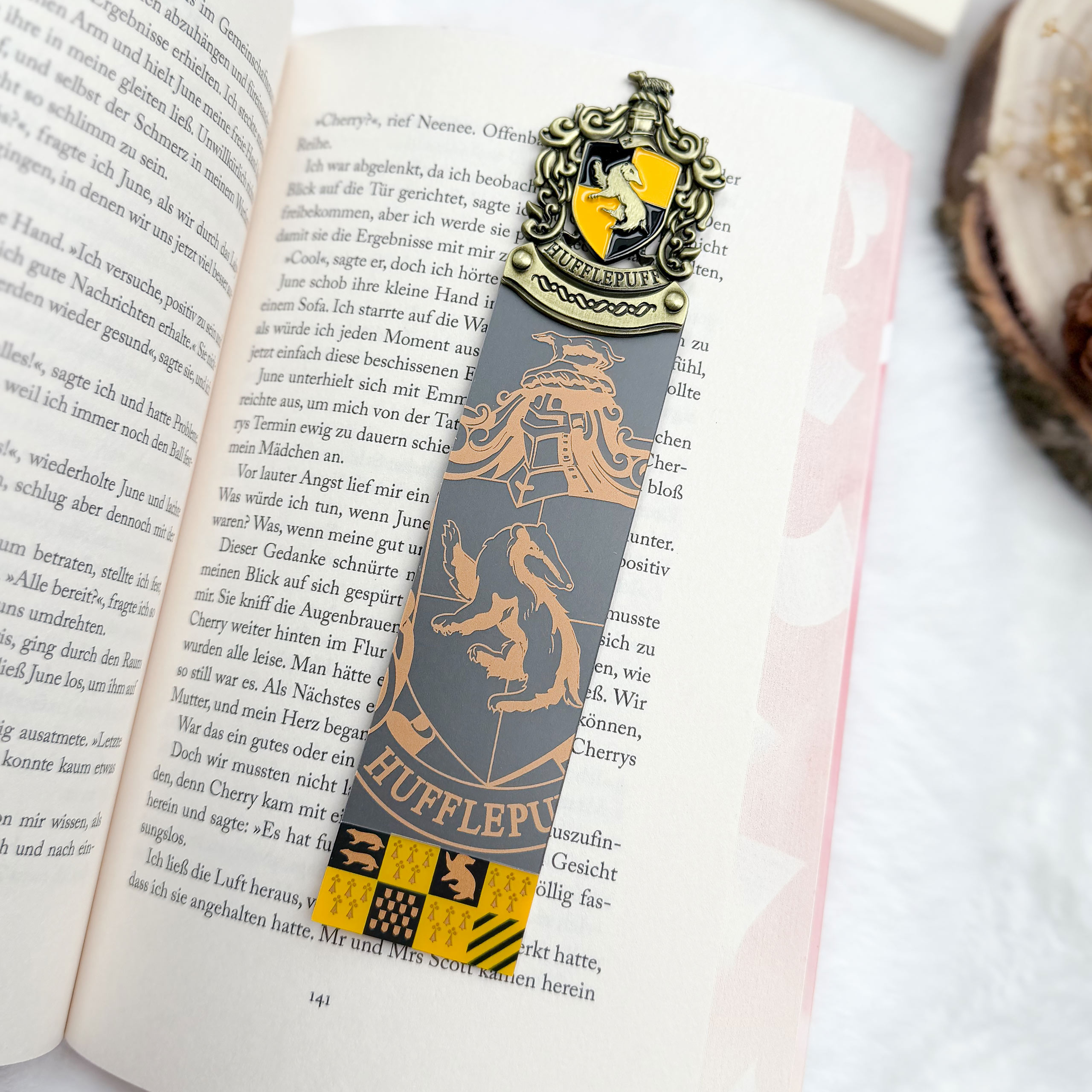 Harry Potter - Hufflepuff bokmärke gult
