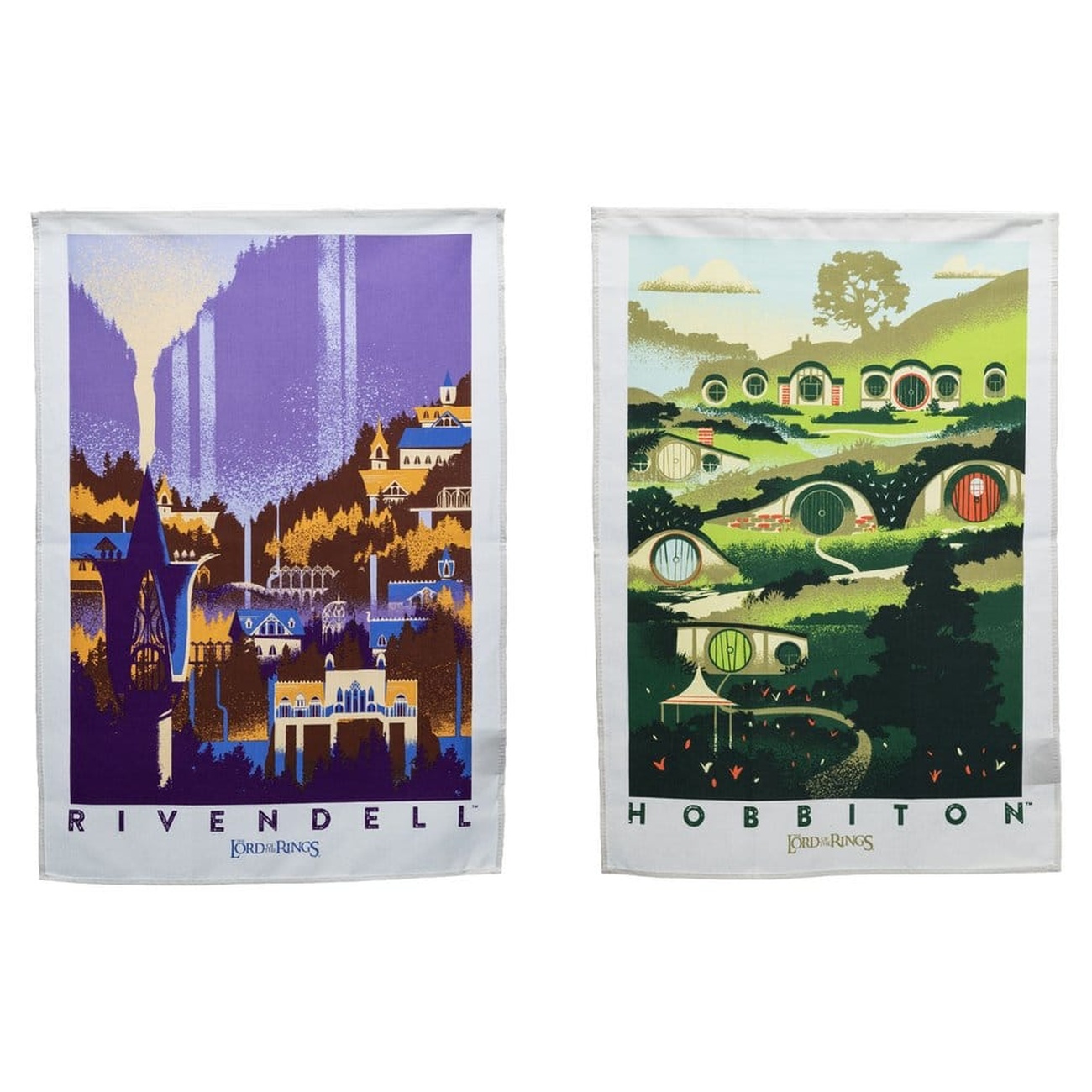 Sagan om Ringen – Rivendell & Fylke kökshandduk 2-pack