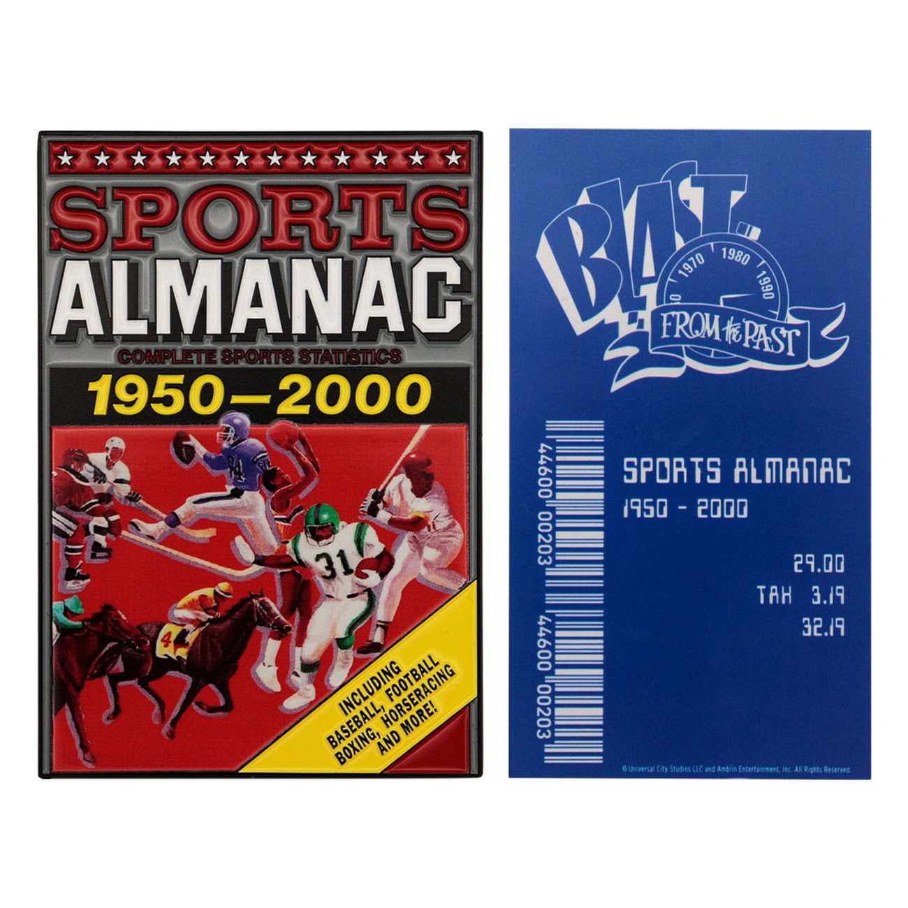 Back to the Future Metal Bar Sports Almanac Limited Edition