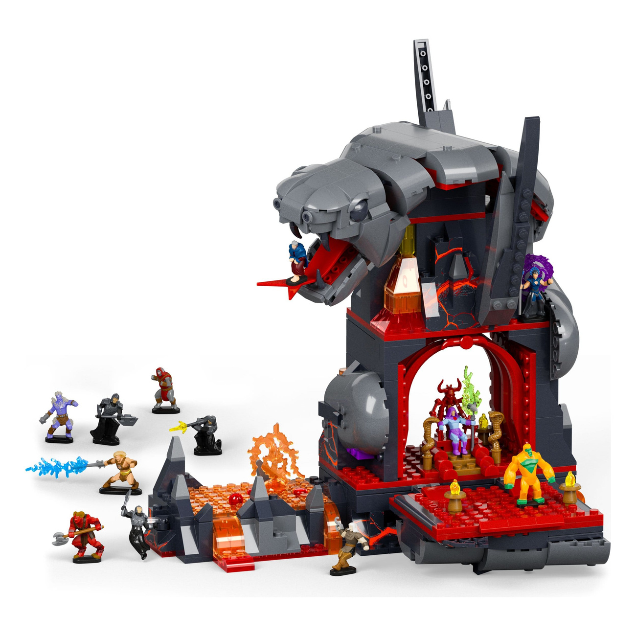 Masters of the Universe Mattel Brick Shop Set de construcción Snake Mountain