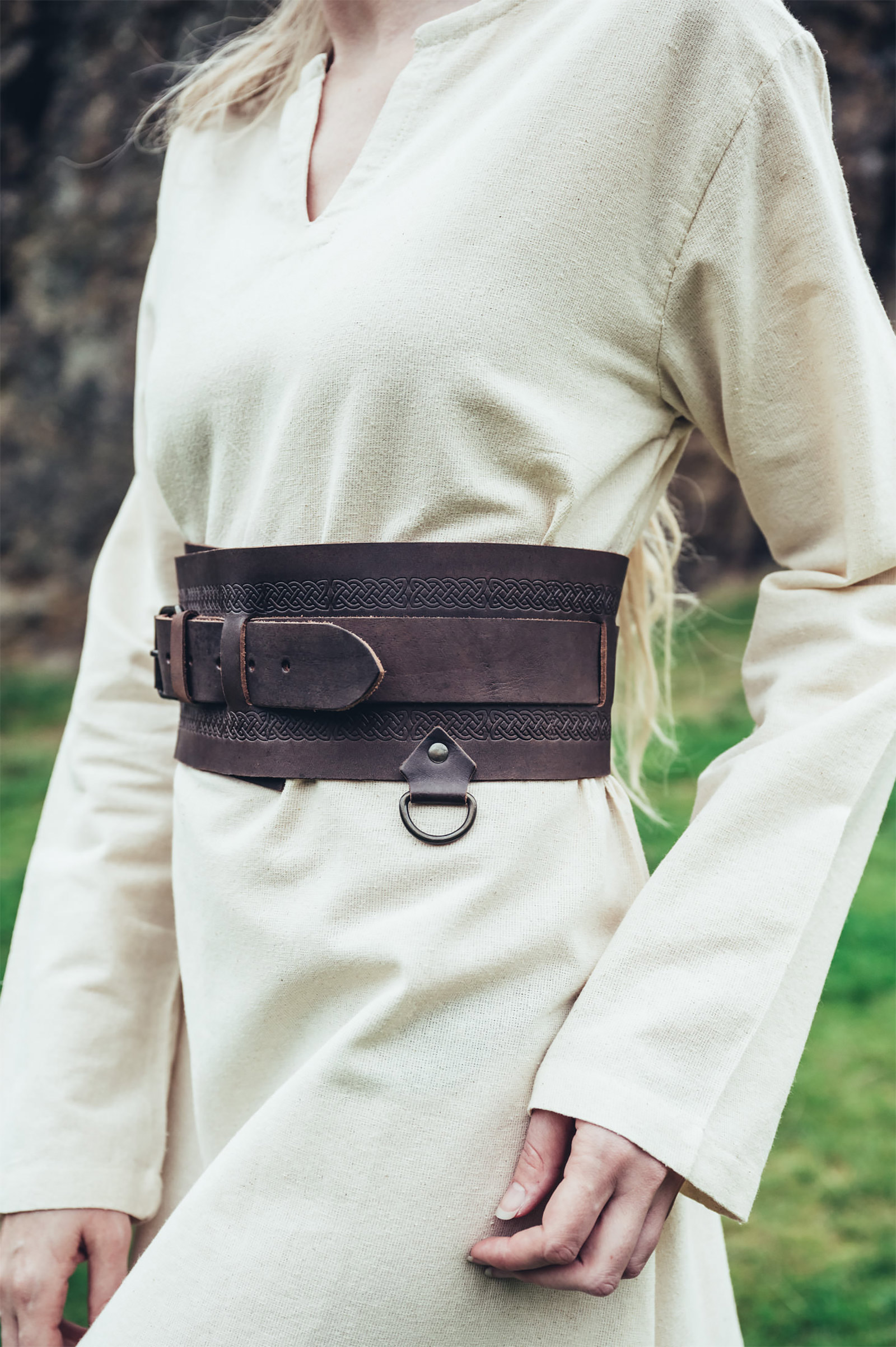 Elbenwald Middeleeuwse Herenbroek - Zwart, Onderbeenveters, Grote Steekzakken, Knoop En Koordsluiting