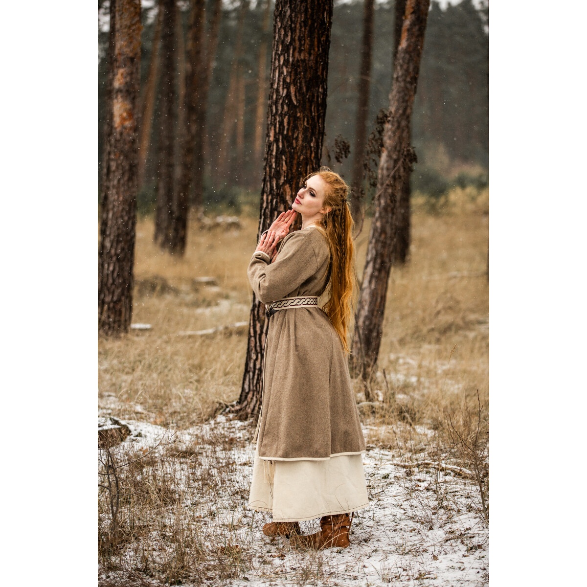 Mantello medievale Birka Skadi beige