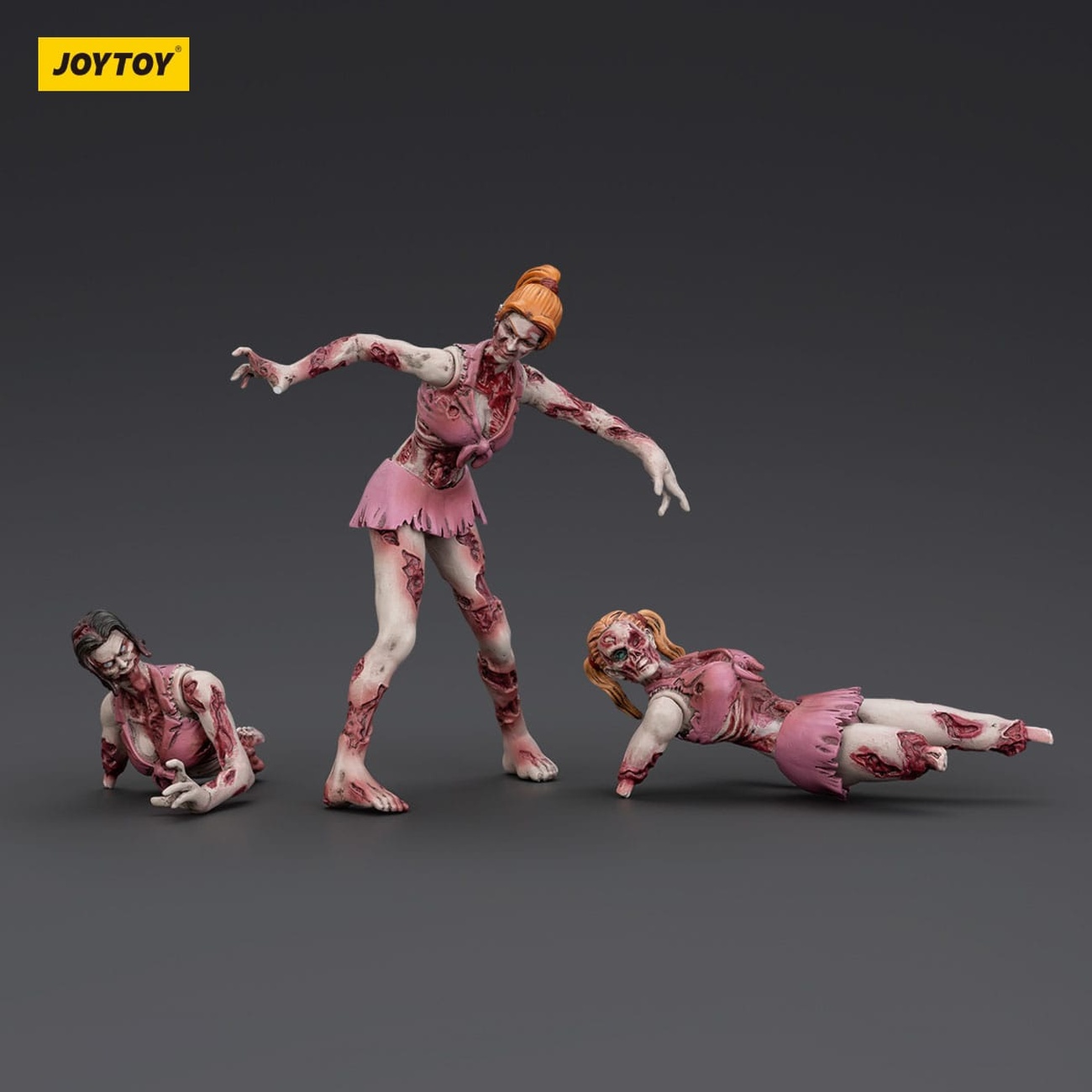 Zombie Dark Source actionfigurer 3-pack Cheer Leaders 8 cm
