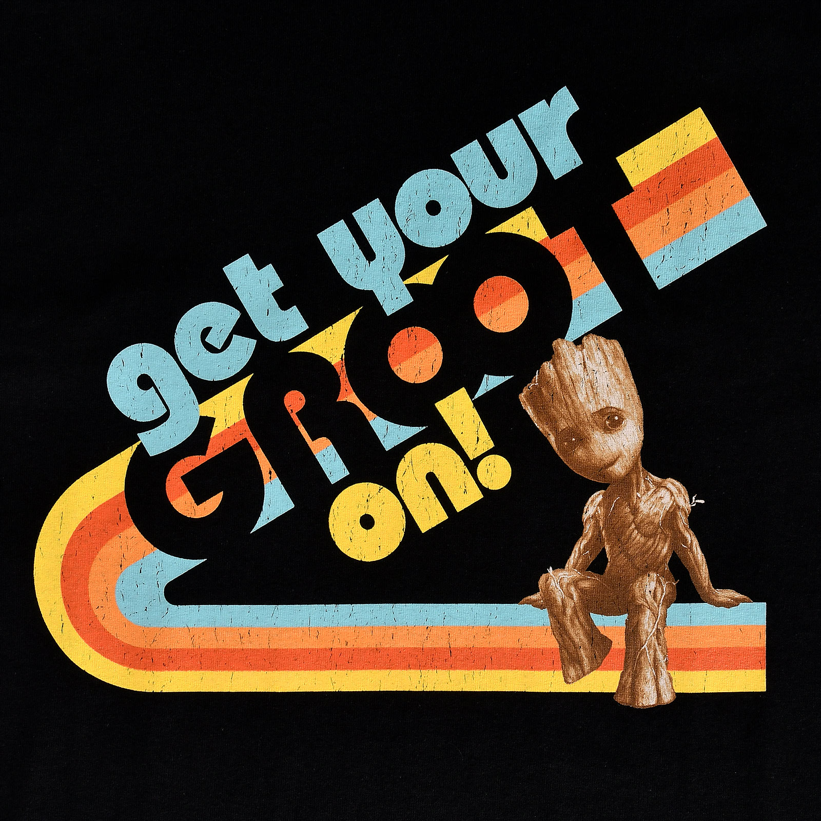 Guardians of the Galaxy - Get Your Groot On Zwart T-Shirt