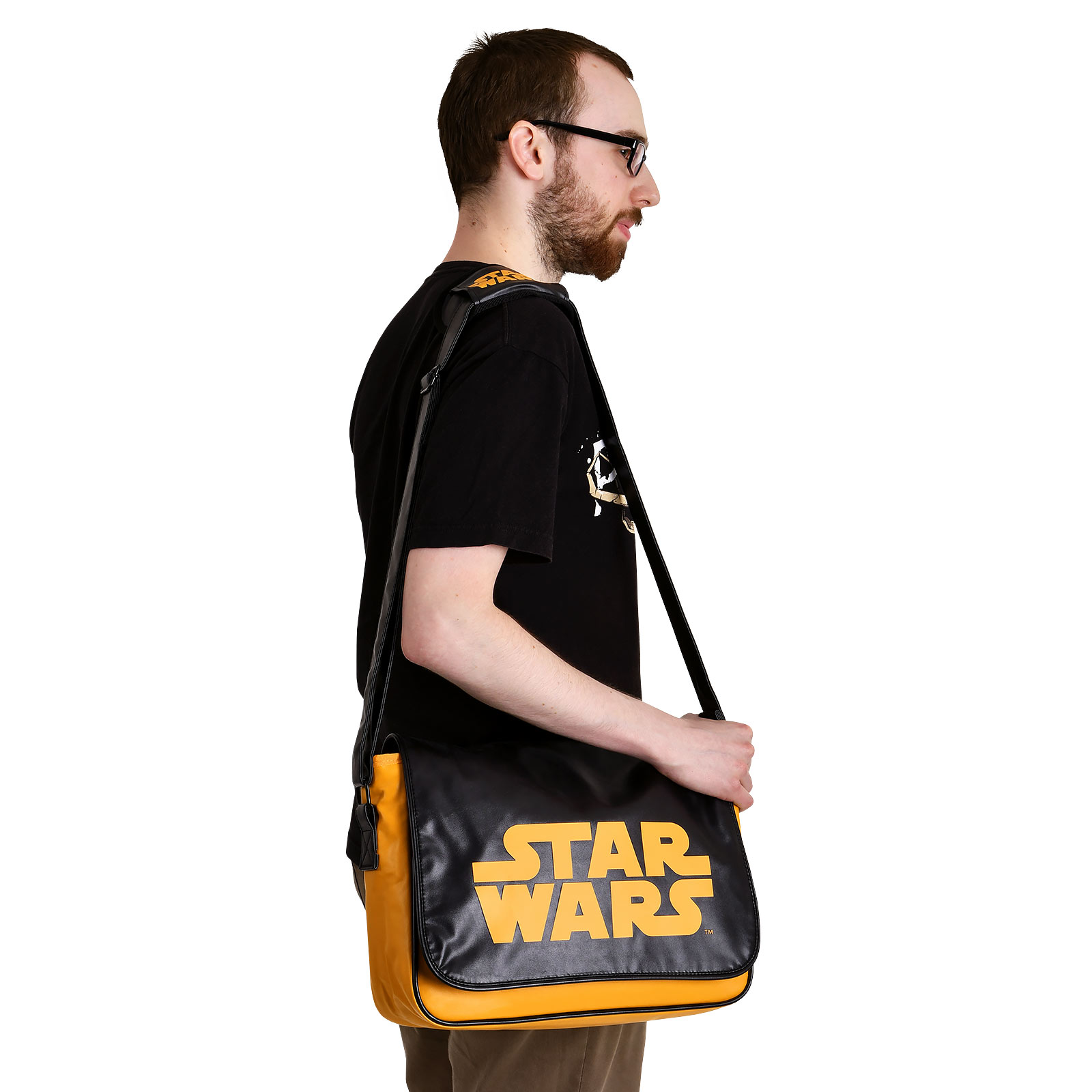 Star Wars - Orange Logo Tasche schwarz