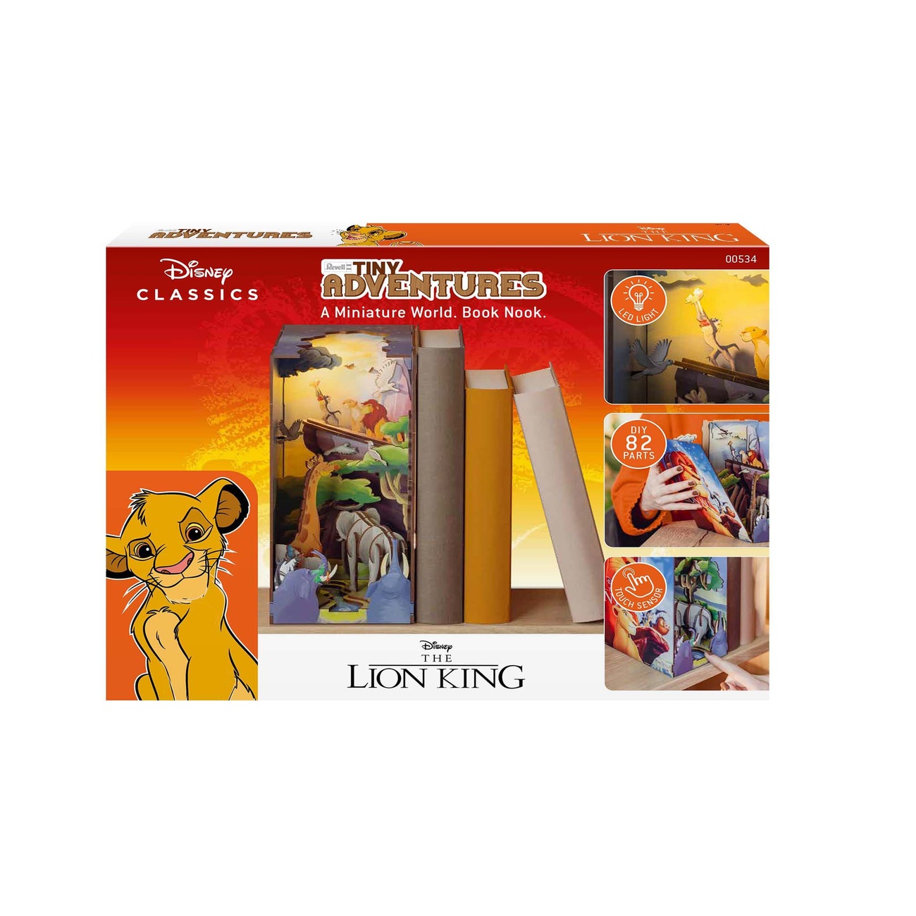 Disney Tiny Adventures Book Nook Mini diorama El Rey León 23 cm