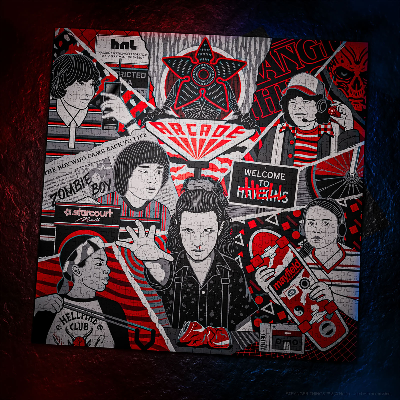 Stranger Things - Puzzle Premium Upside Down