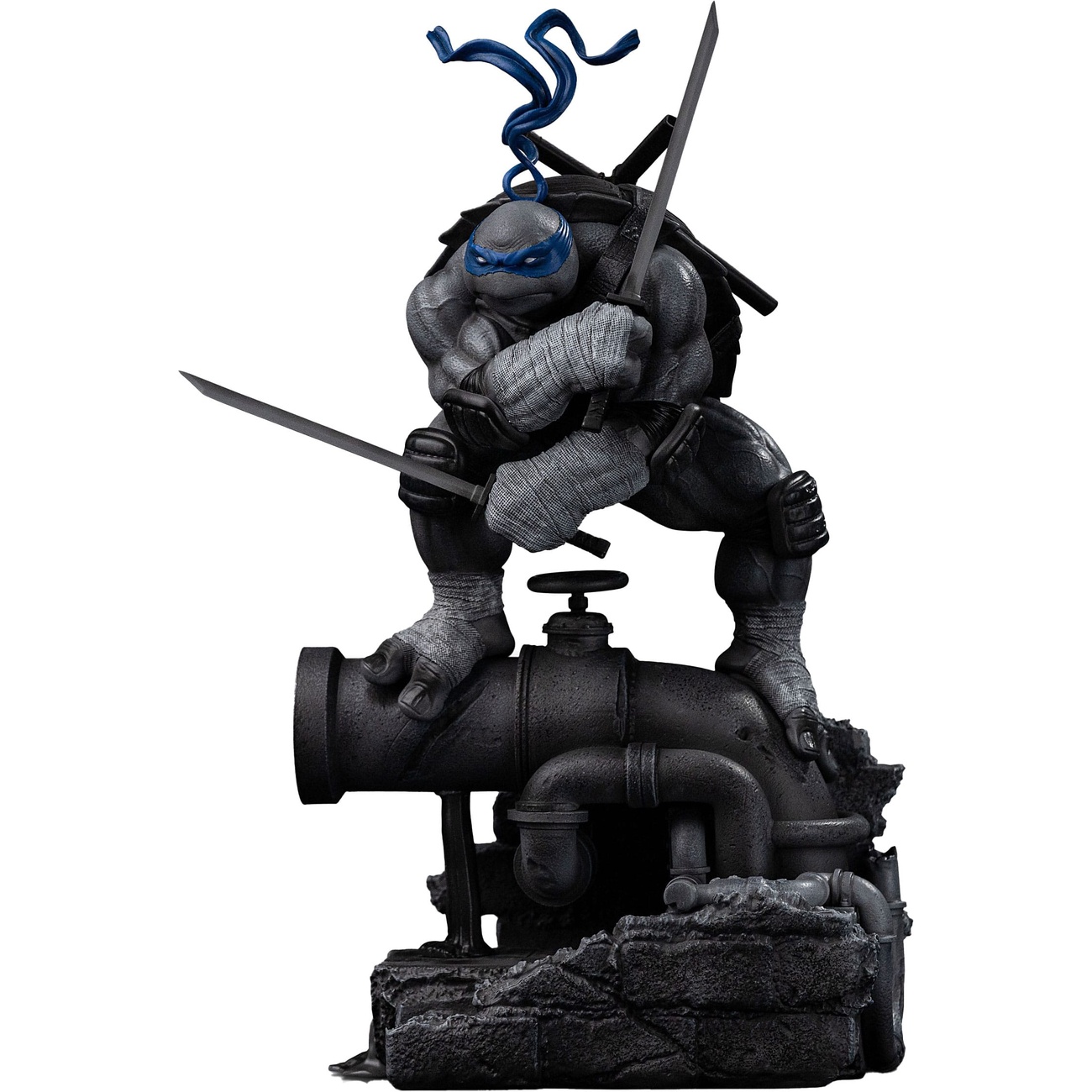 Teenage Mutant Ninja Turtles Art Scale-staty 1/10 Leonardo Black and White Variant 26 cm heo exclusive