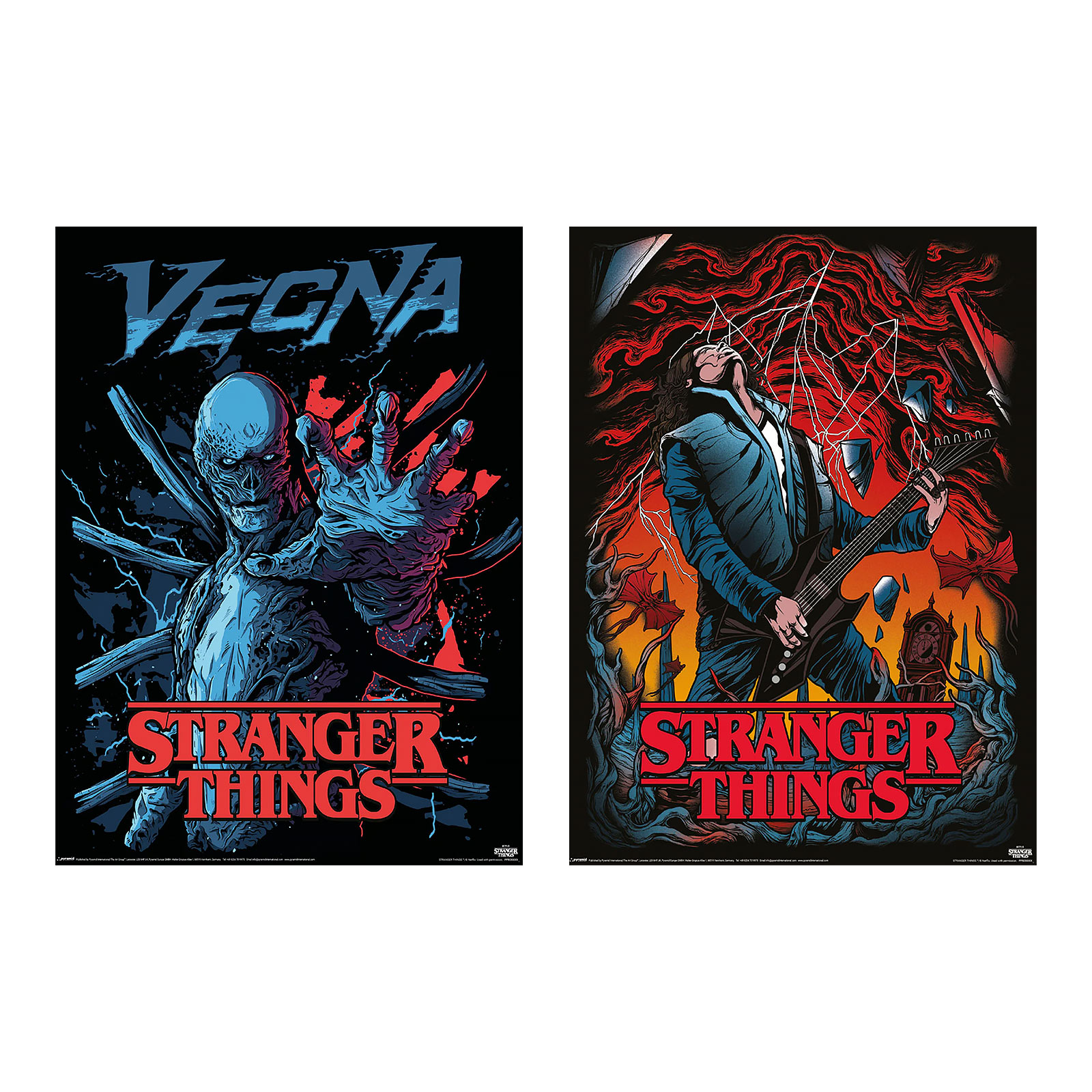 Stranger Things - Vecna & Eddie Poster Set de 2 piezas