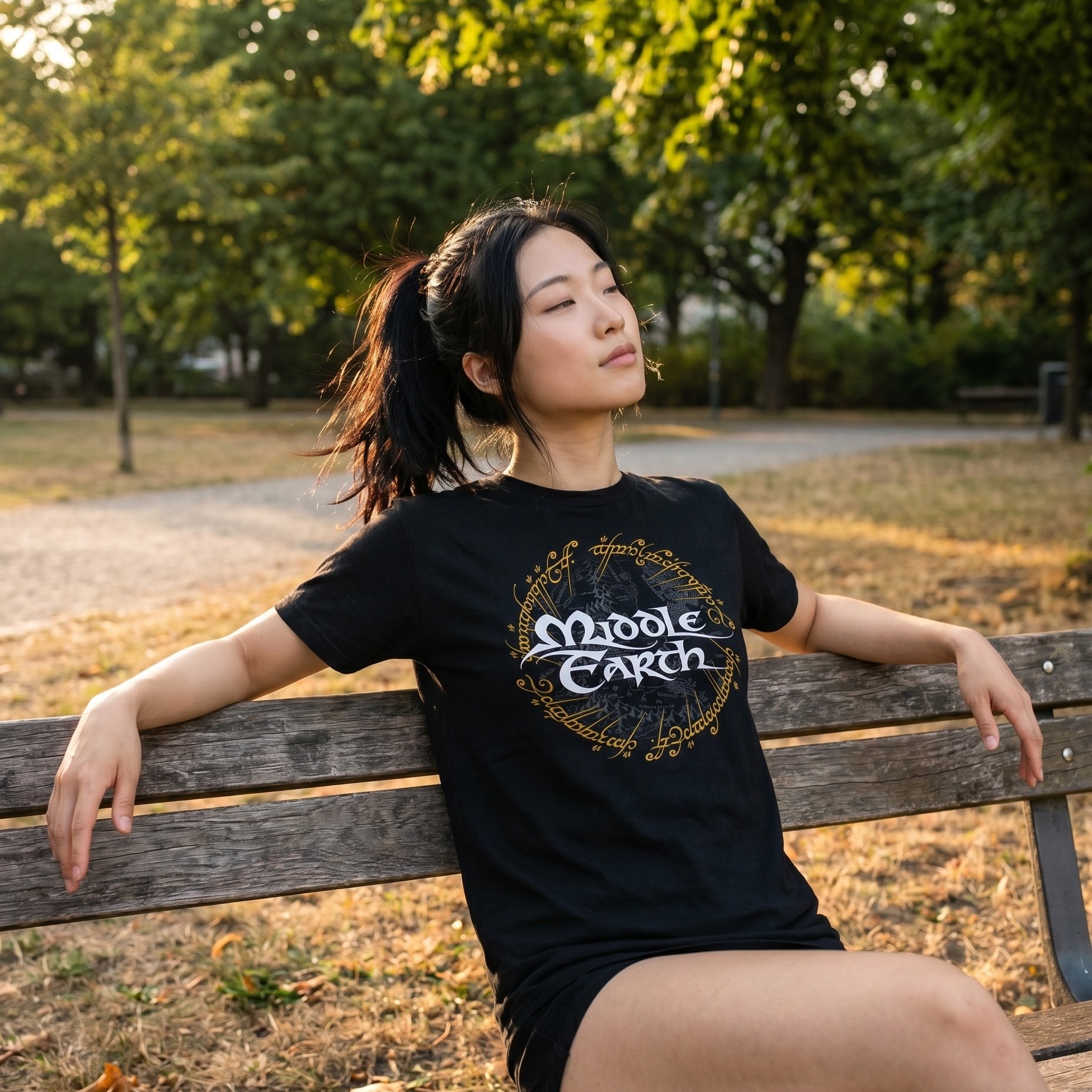 Der Herr der Ringe - Mittelerde T-Shirt schwarz