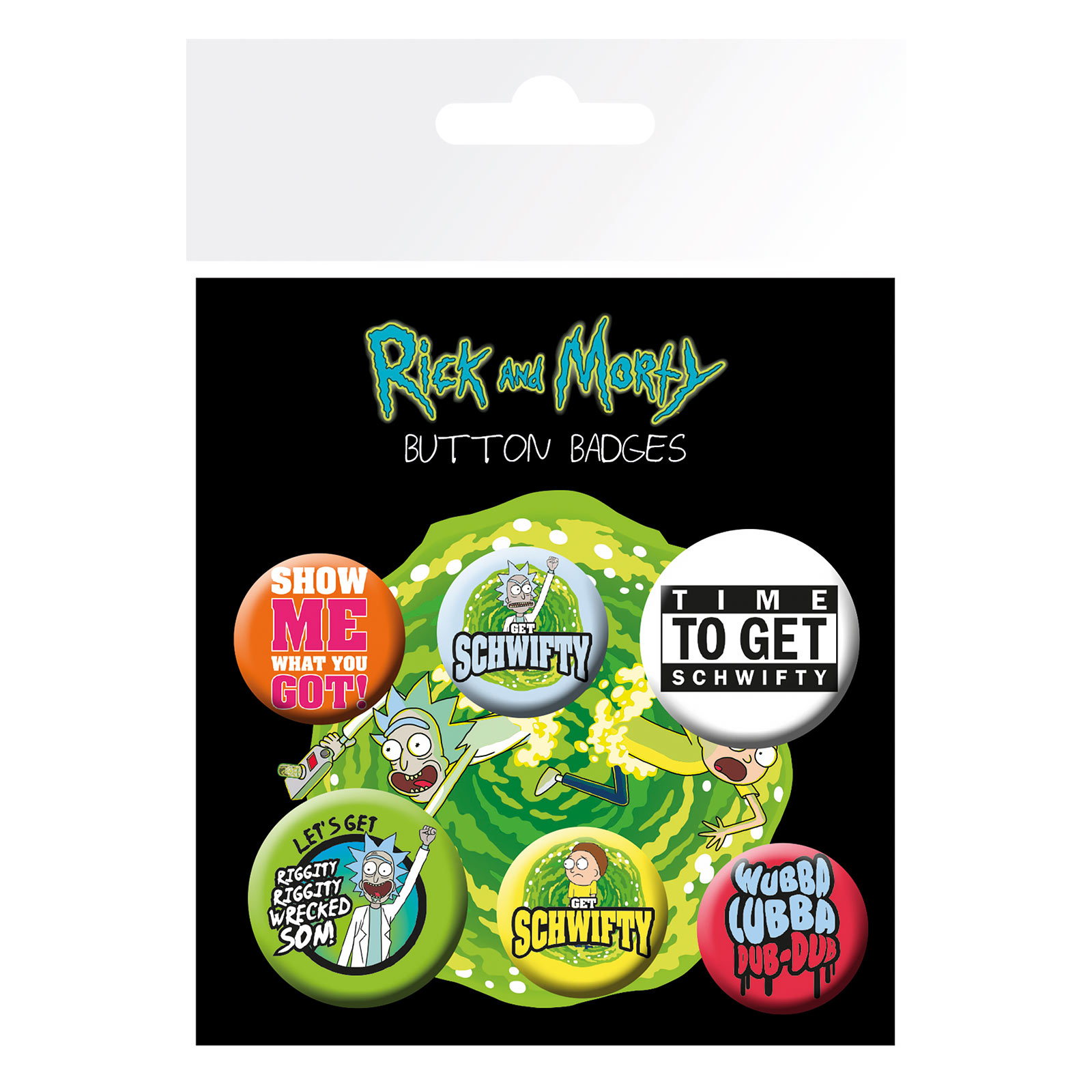 Rick and Morty - 6 Button Set