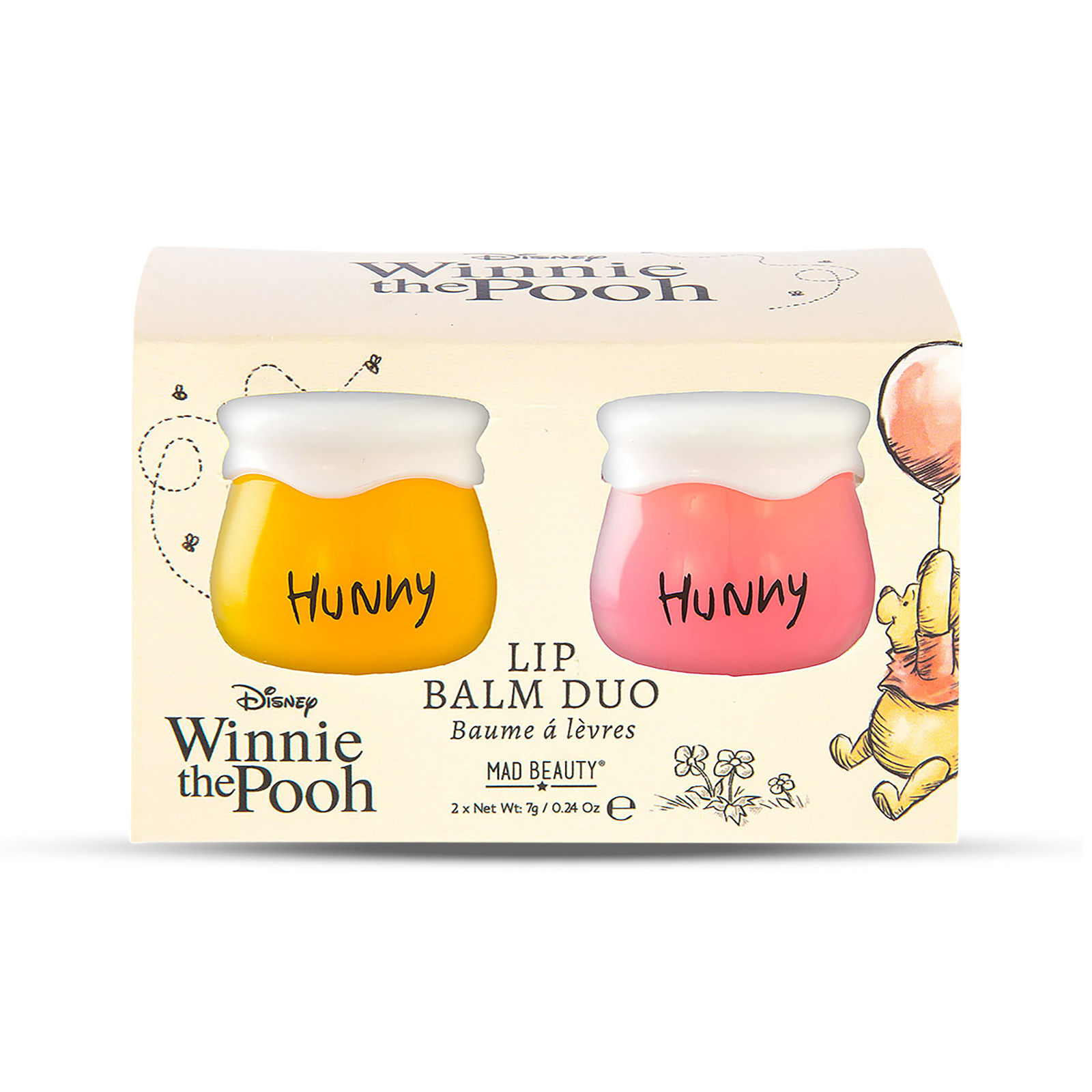 Disney's Winnie de Poeh - Honeypot Lippenbalsem Set van 2