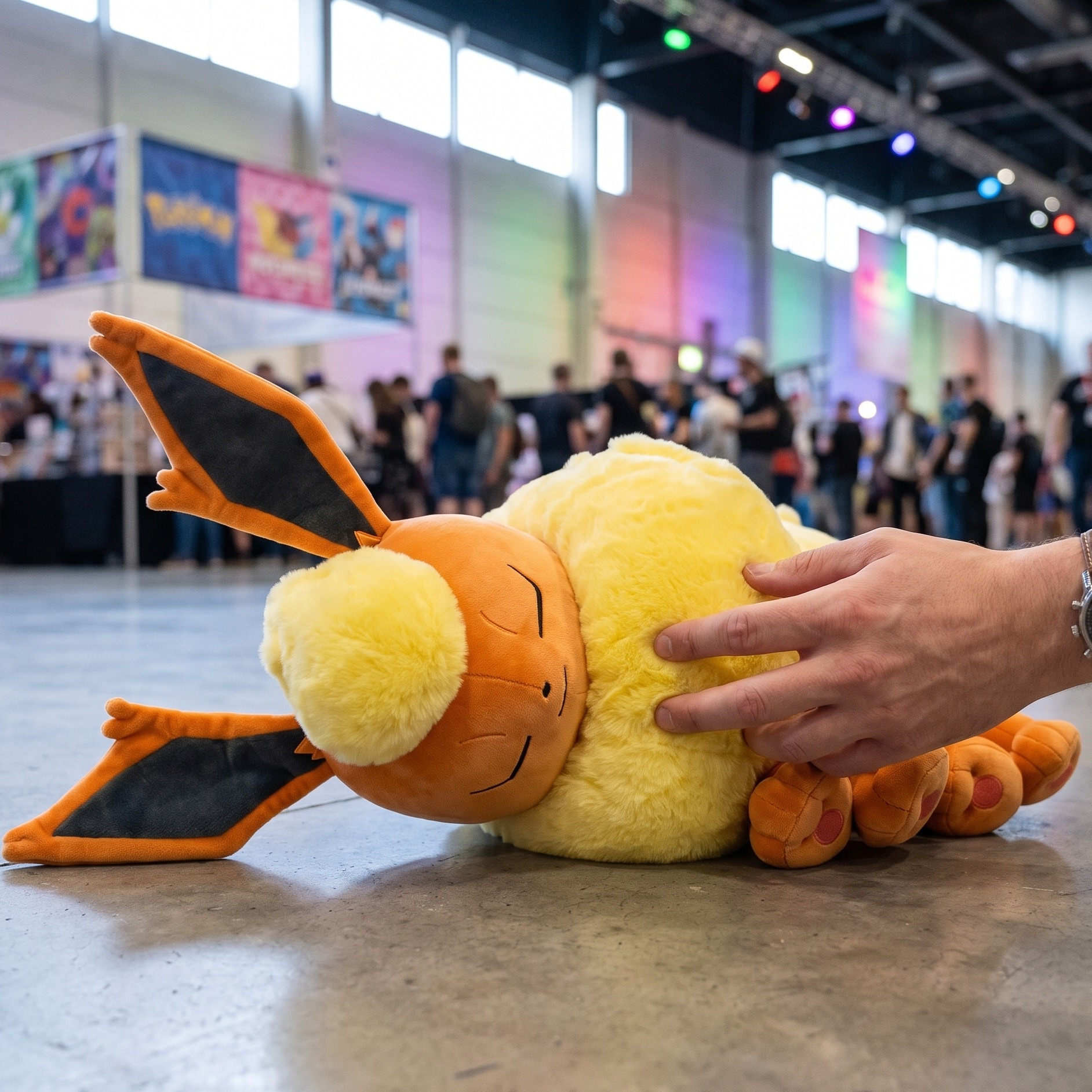 Pokemon - Flamara Plüsch Figur schlafend