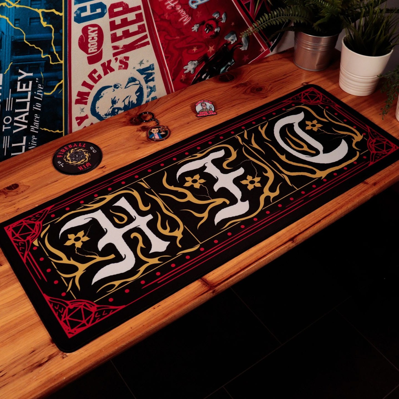 Stranger Things Desk Pad & Coasters Hellfire Club