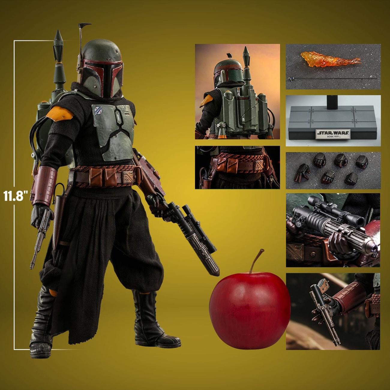 Star Wars: The Mandalorian – Boba Fett Action Figure 1:6 Repaint Armor Special Edition