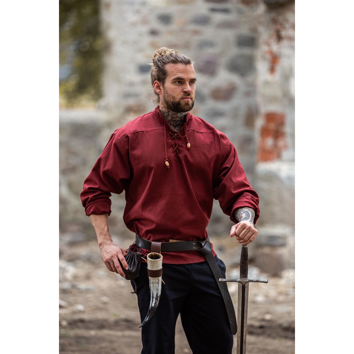 Medieval Shirt Ansbert red