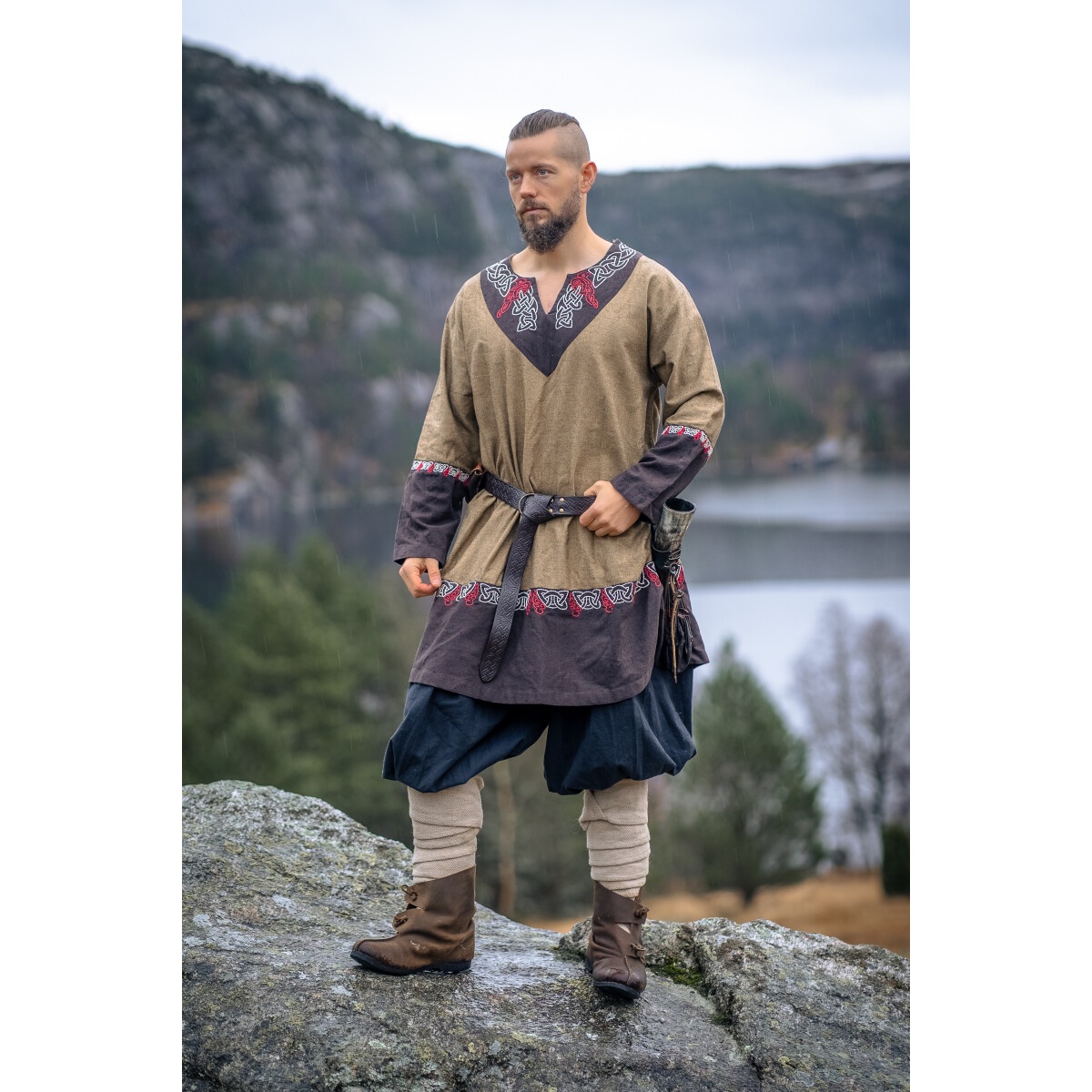 Tunique viking médiévale Freydis sable