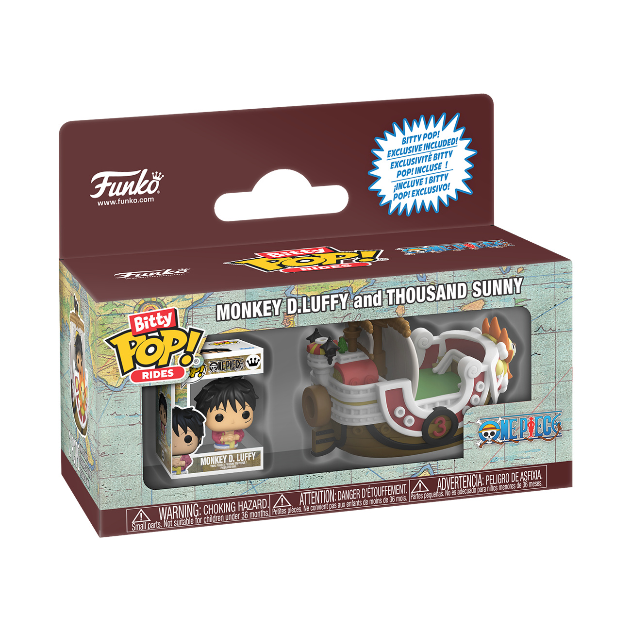 One Piece - Thousand Sunny met Luffy Funko Bitty Pop Ride figuurset