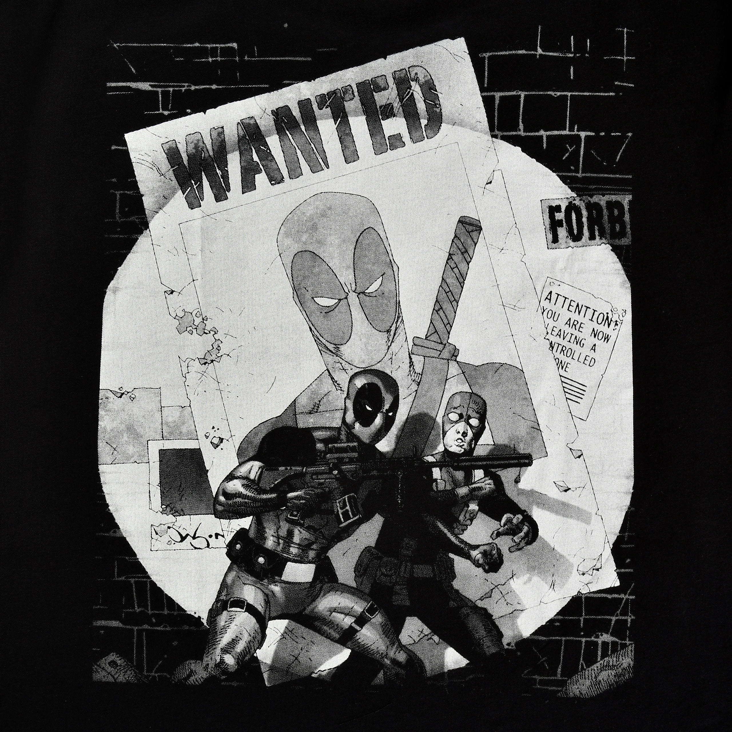 Deadpool - Wanted T-shirt zwart