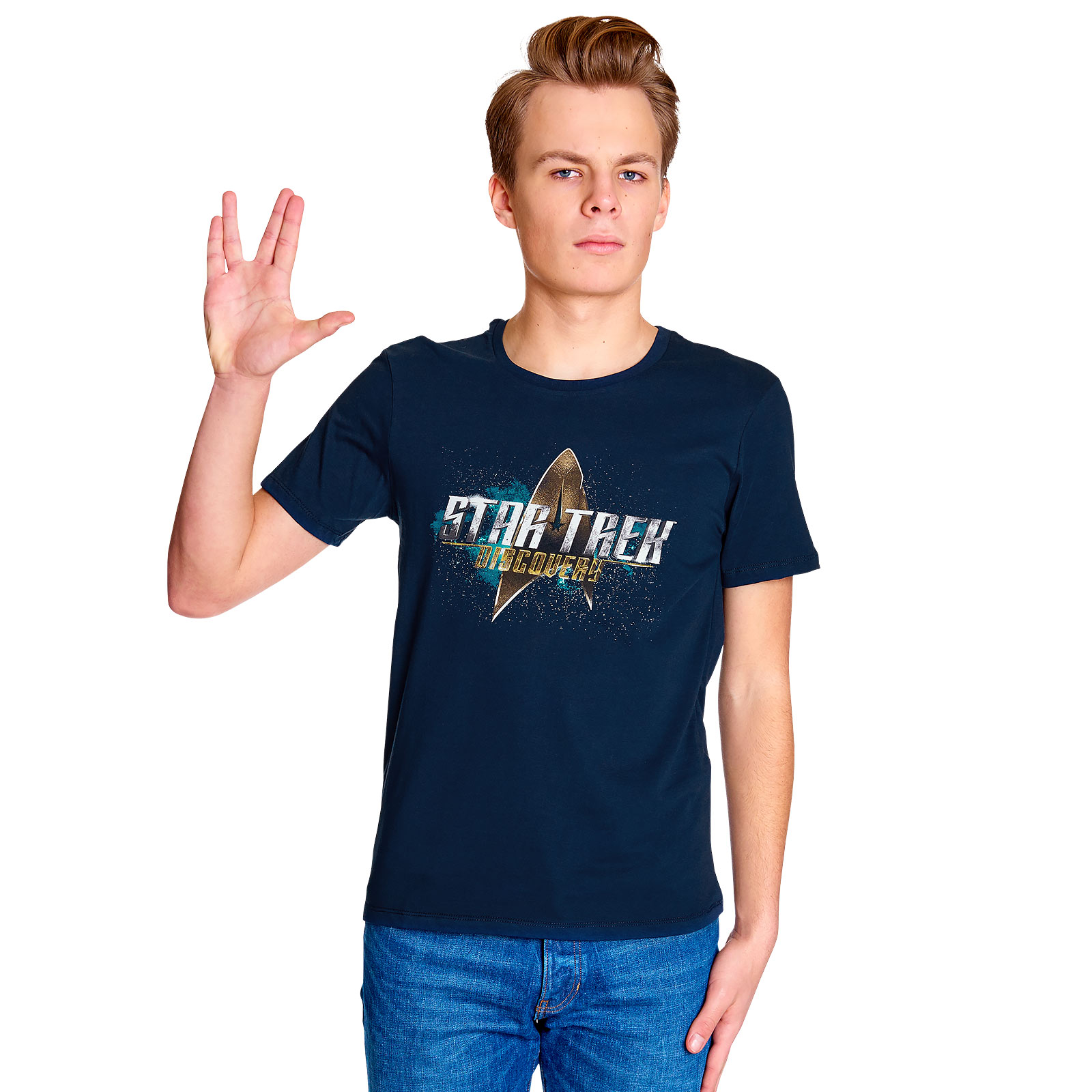 Star Trek - Discovery Logo T-Shirt blau